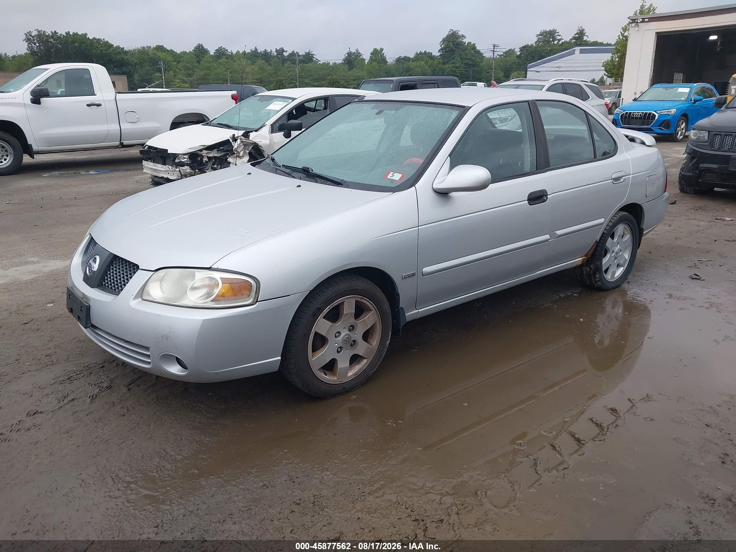 2006 Nissan Sentra 1.8s Silver vin: 3N1CB51D36L532914