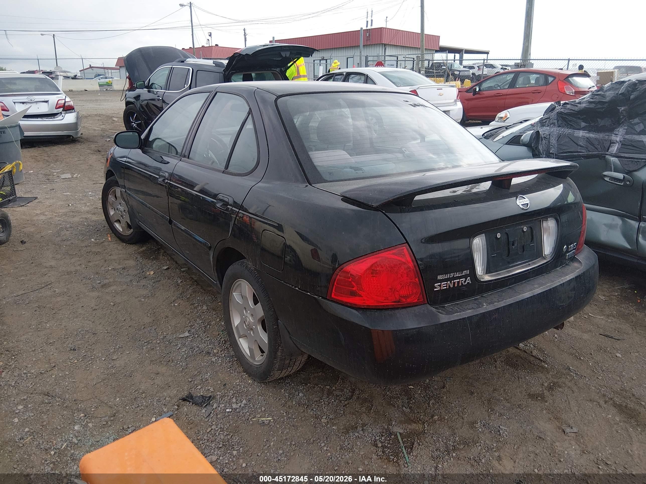 2006 Nissan Sentra 1.8s Black vin: 3N1CB51D36L612634