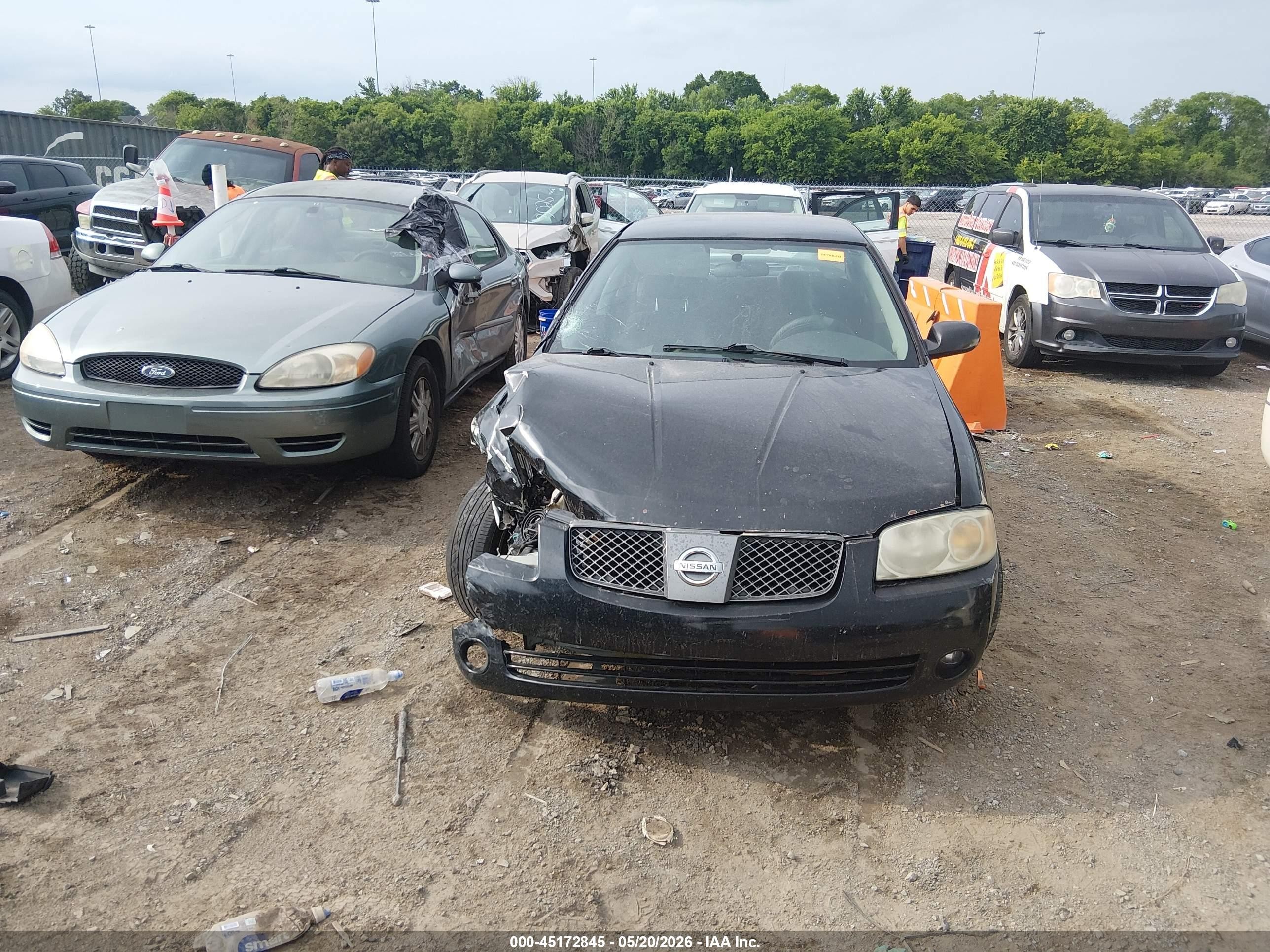 2006 Nissan Sentra 1.8s Black vin: 3N1CB51D36L612634