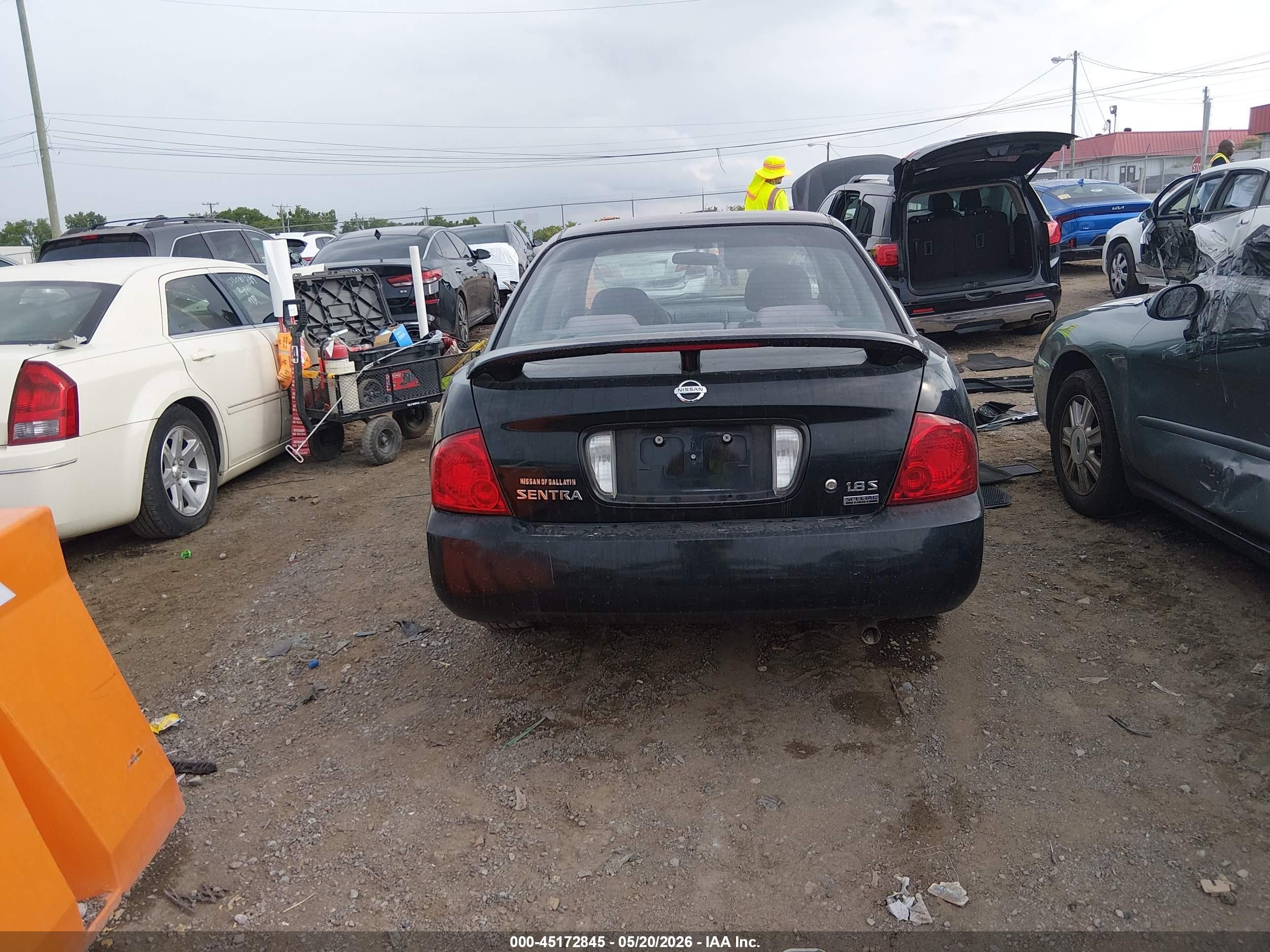2006 Nissan Sentra 1.8s Black vin: 3N1CB51D36L612634