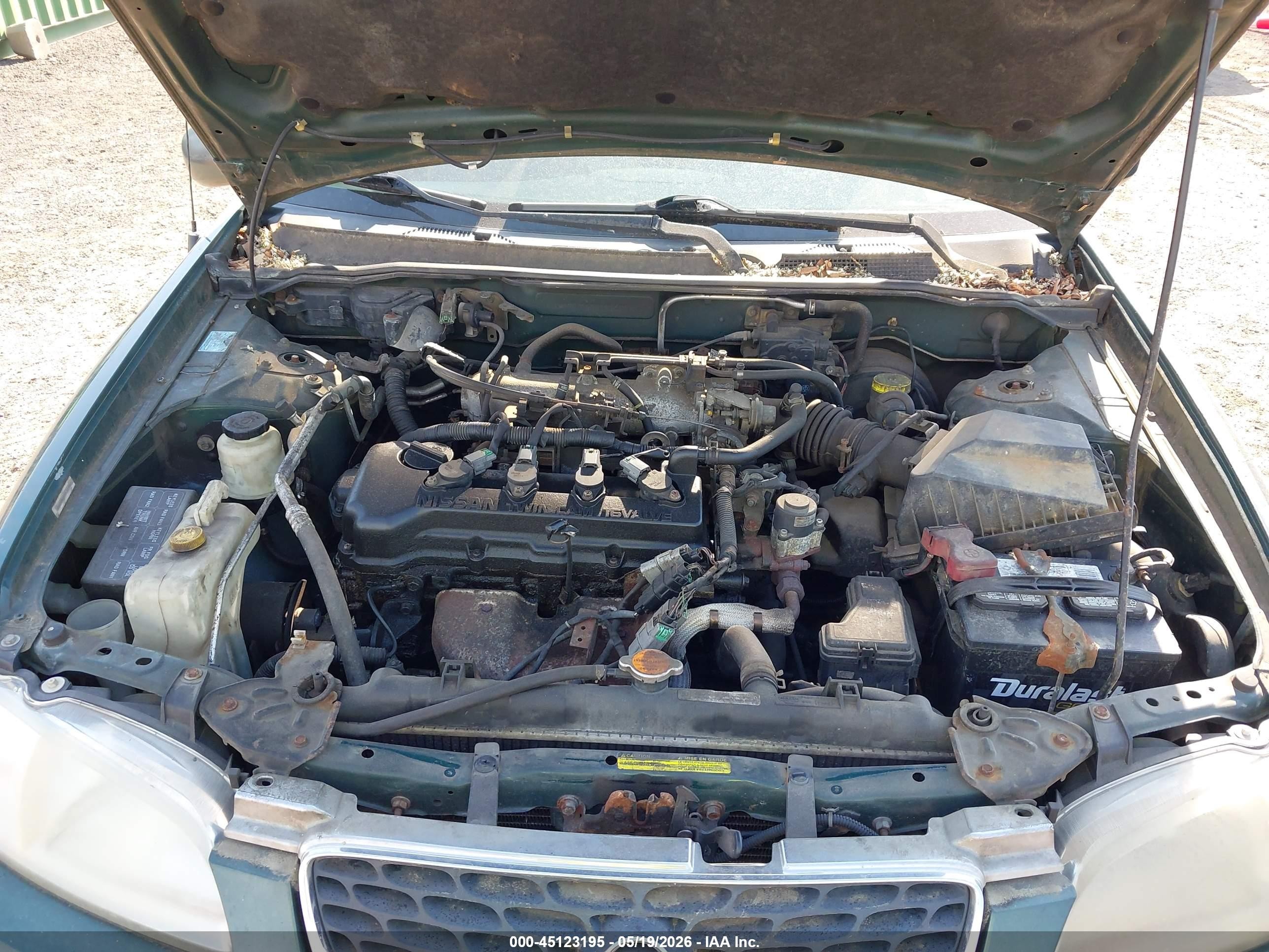 2000 Nissan Sentra Gxe/xe Green vin: 3N1CB51D3YL314815