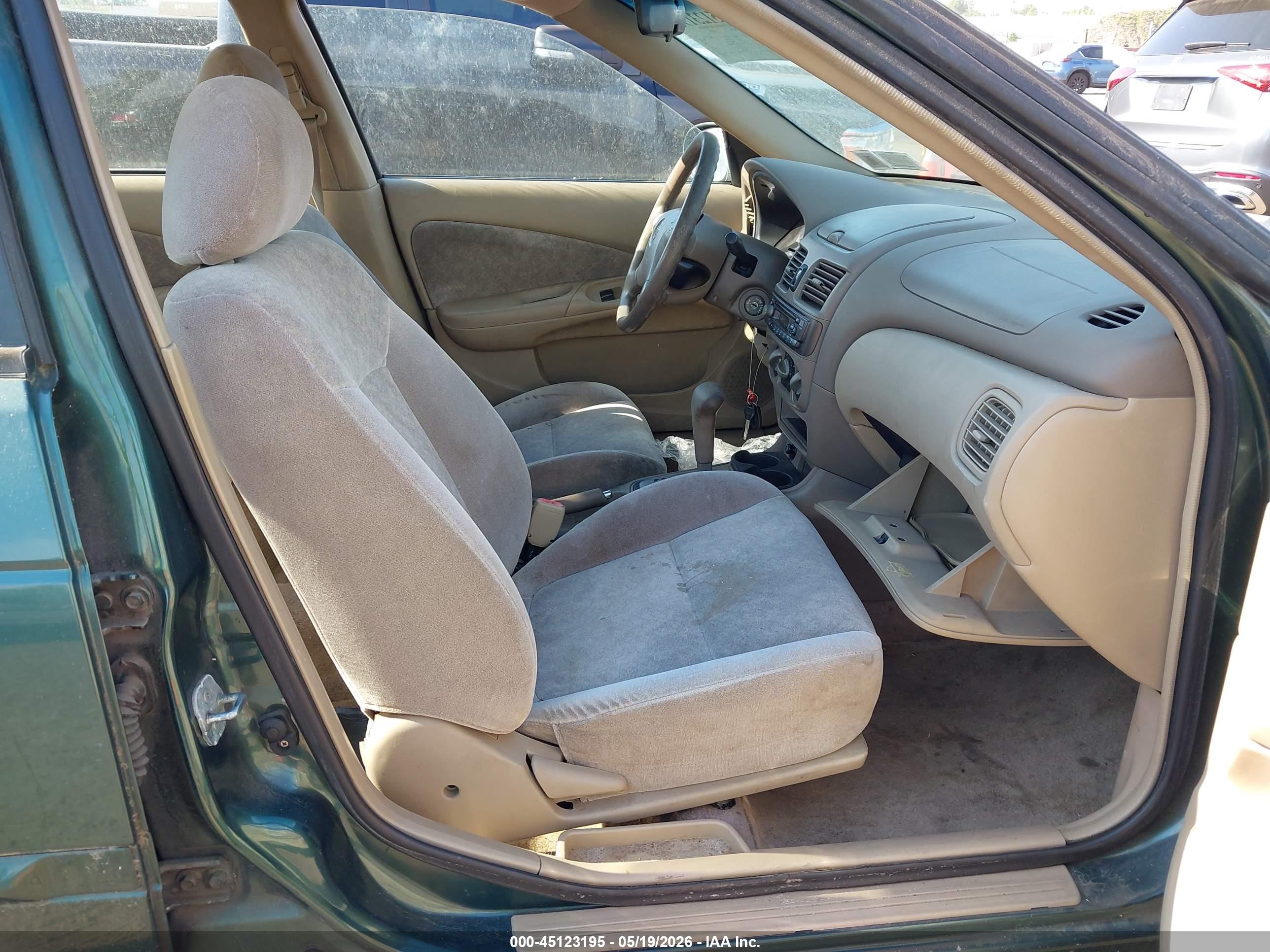 2000 Nissan Sentra Gxe/xe Green vin: 3N1CB51D3YL314815