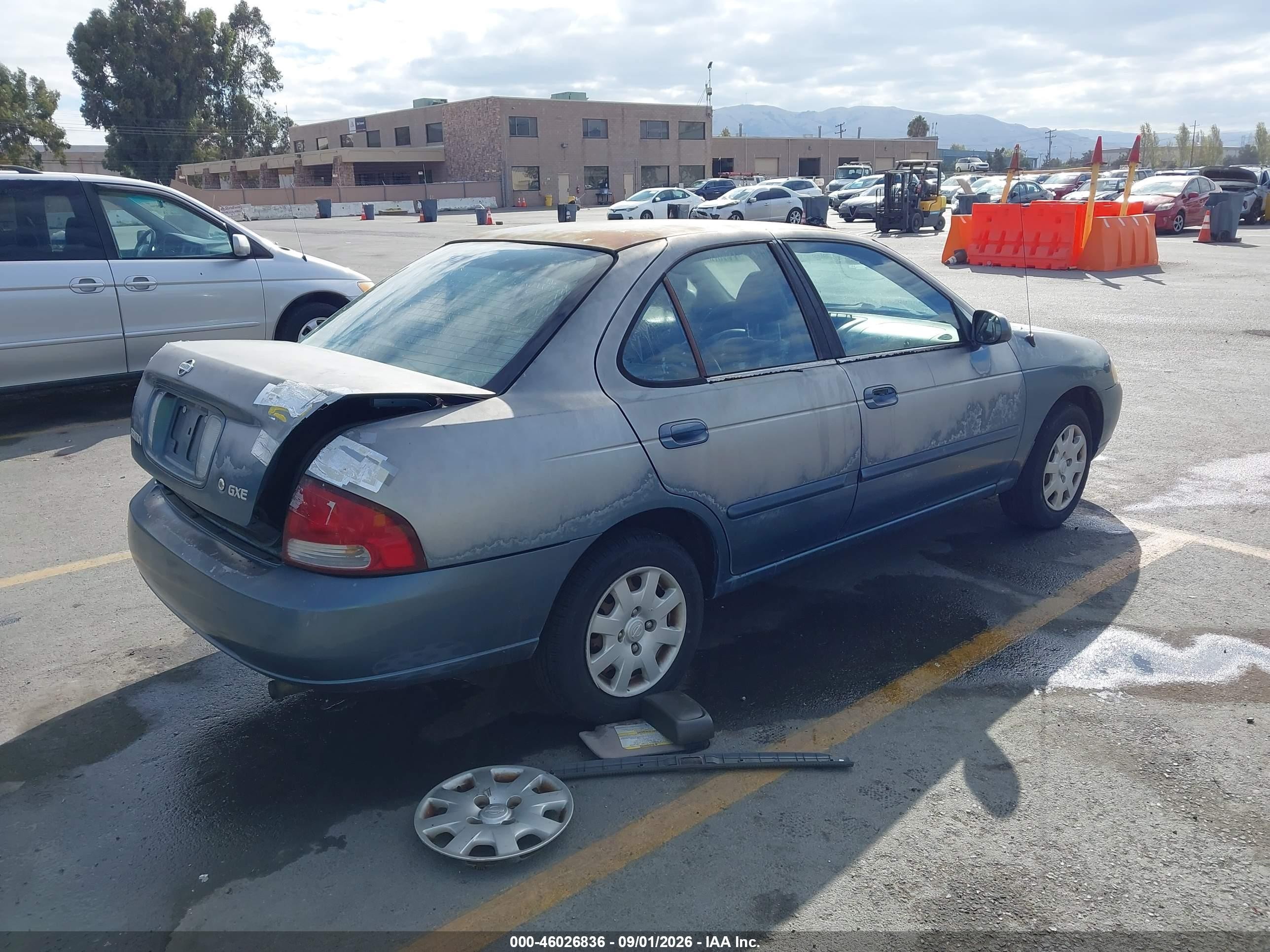 2001 Nissan Sentra Gxe Blue vin: 3N1CB51D41L522370