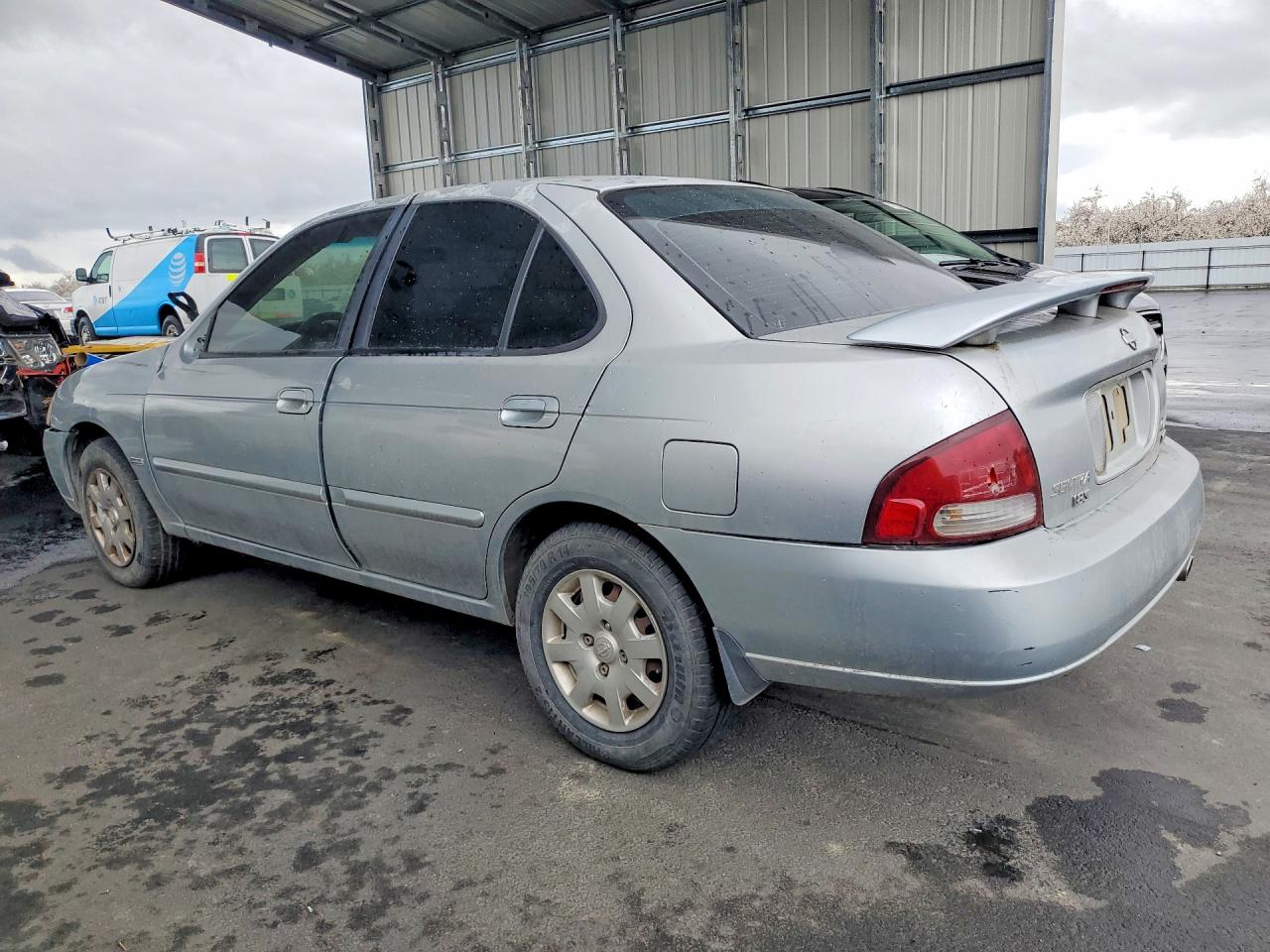2002 Nissan Sentra Xe Серебряный vin: 3N1CB51D42L624933