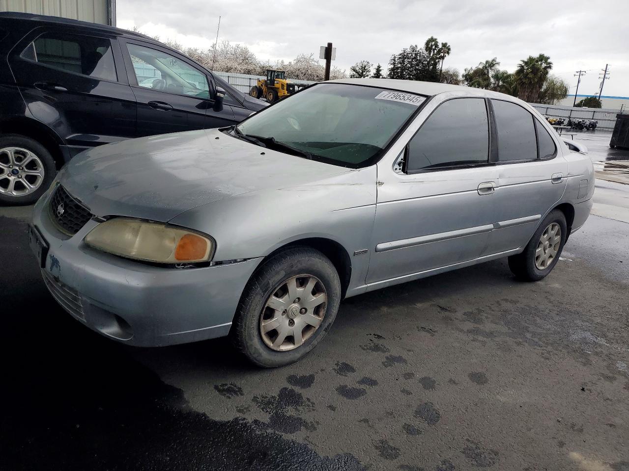 2002 Nissan Sentra Xe Серебряный vin: 3N1CB51D42L624933