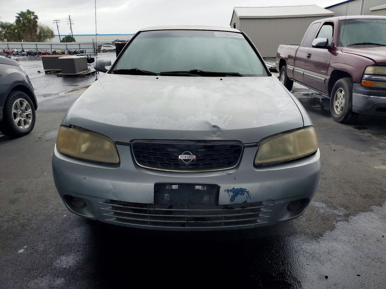 2002 Nissan Sentra Xe Серебряный vin: 3N1CB51D42L624933