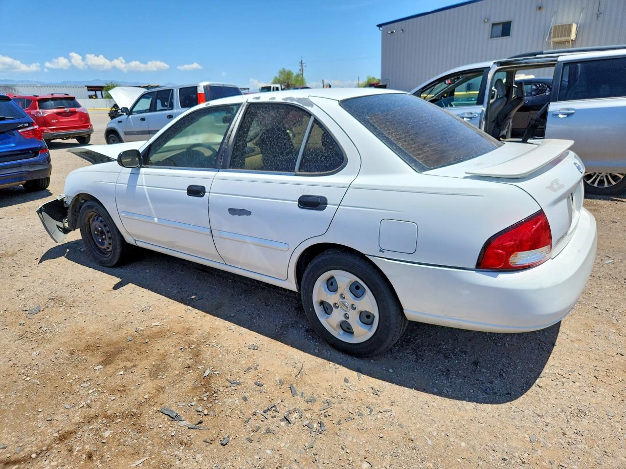 2003 Nissan Sentra Xe White vin: 3N1CB51D43L788605