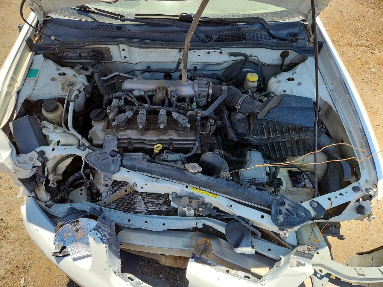 2003 Nissan Sentra Xe White vin: 3N1CB51D43L788605