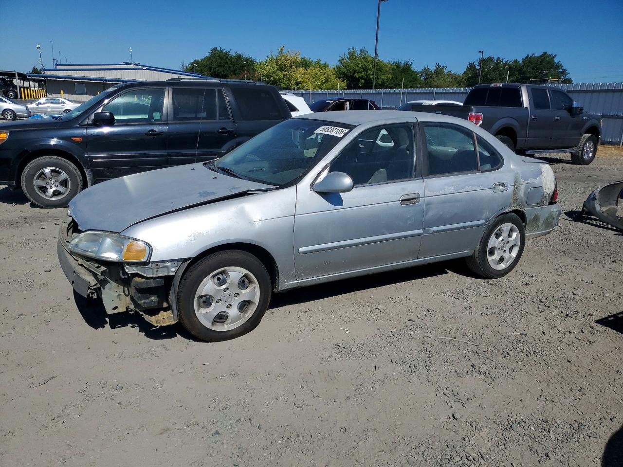 2003 Nissan Sentra Xe Серебряный vin: 3N1CB51D43L792301