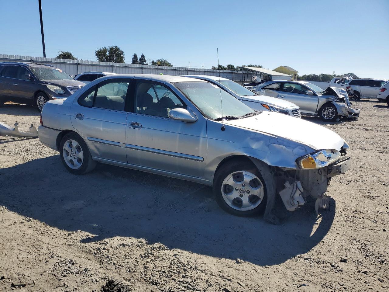 2003 Nissan Sentra Xe Серебряный vin: 3N1CB51D43L792301