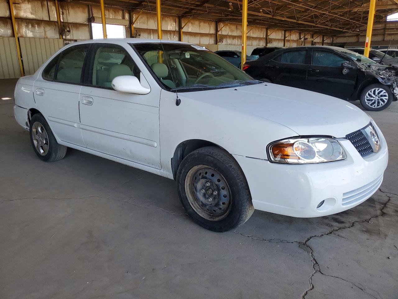 2004 Nissan Sentra 1.8 White vin: 3N1CB51D44L484773