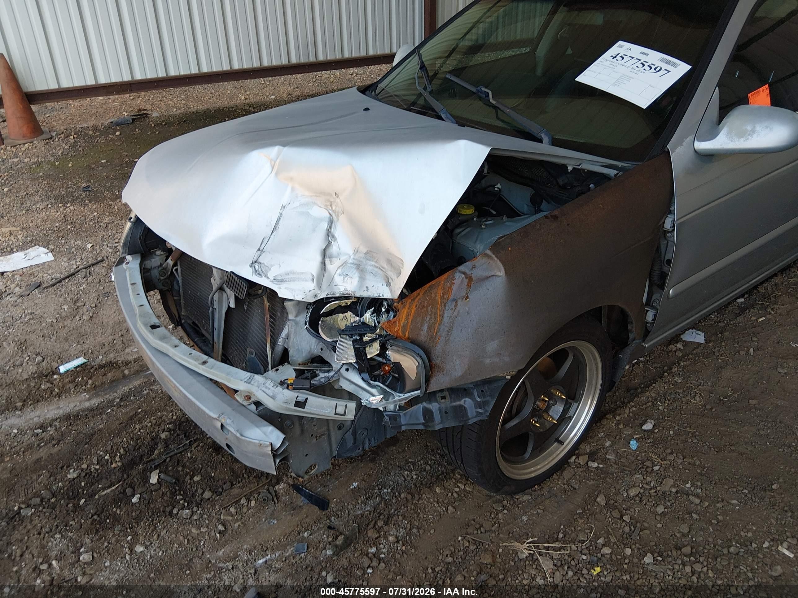 2004 Nissan Sentra 1.8s Silver vin: 3N1CB51D44L875356
