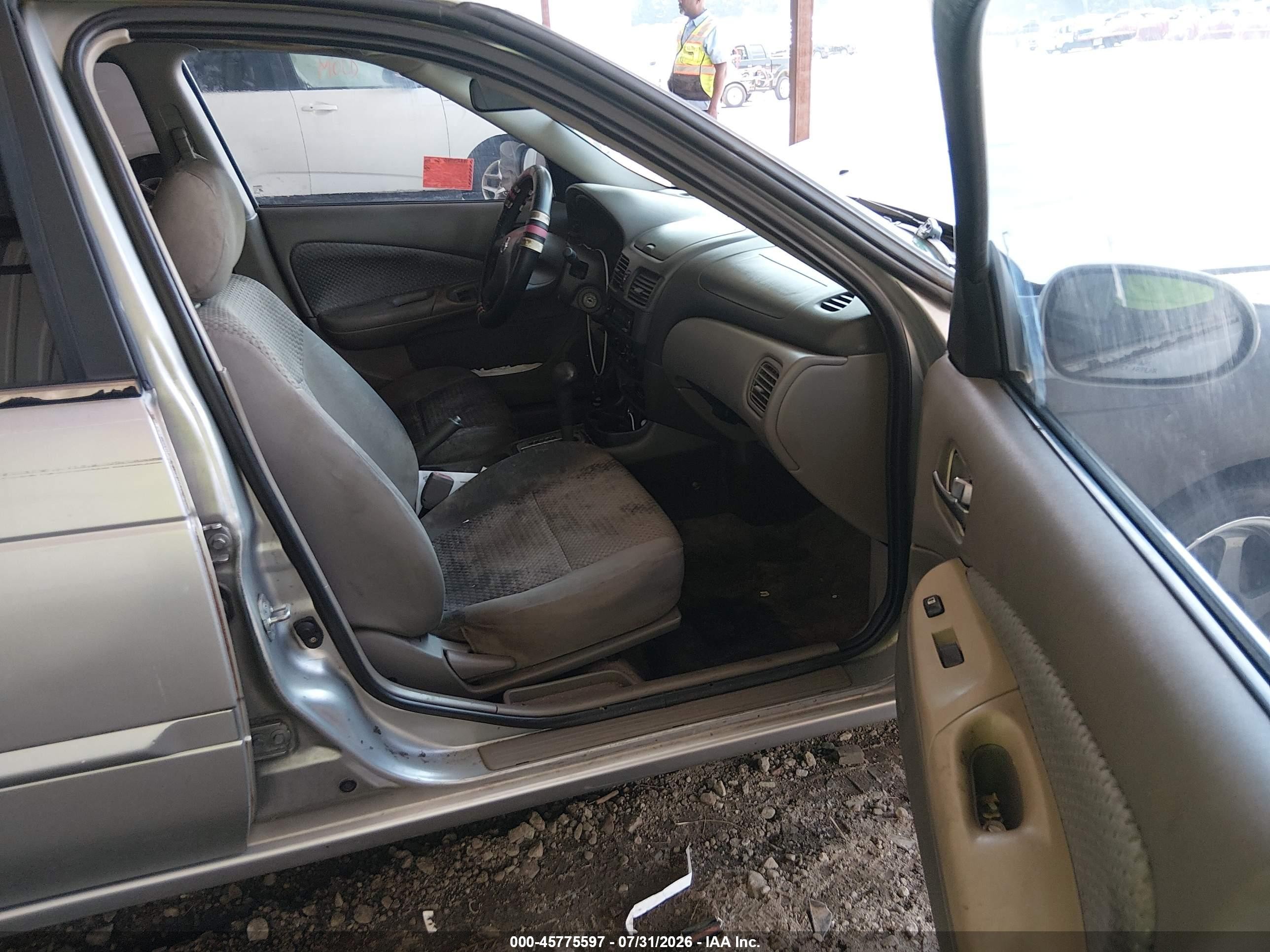 2004 Nissan Sentra 1.8s Silver vin: 3N1CB51D44L875356