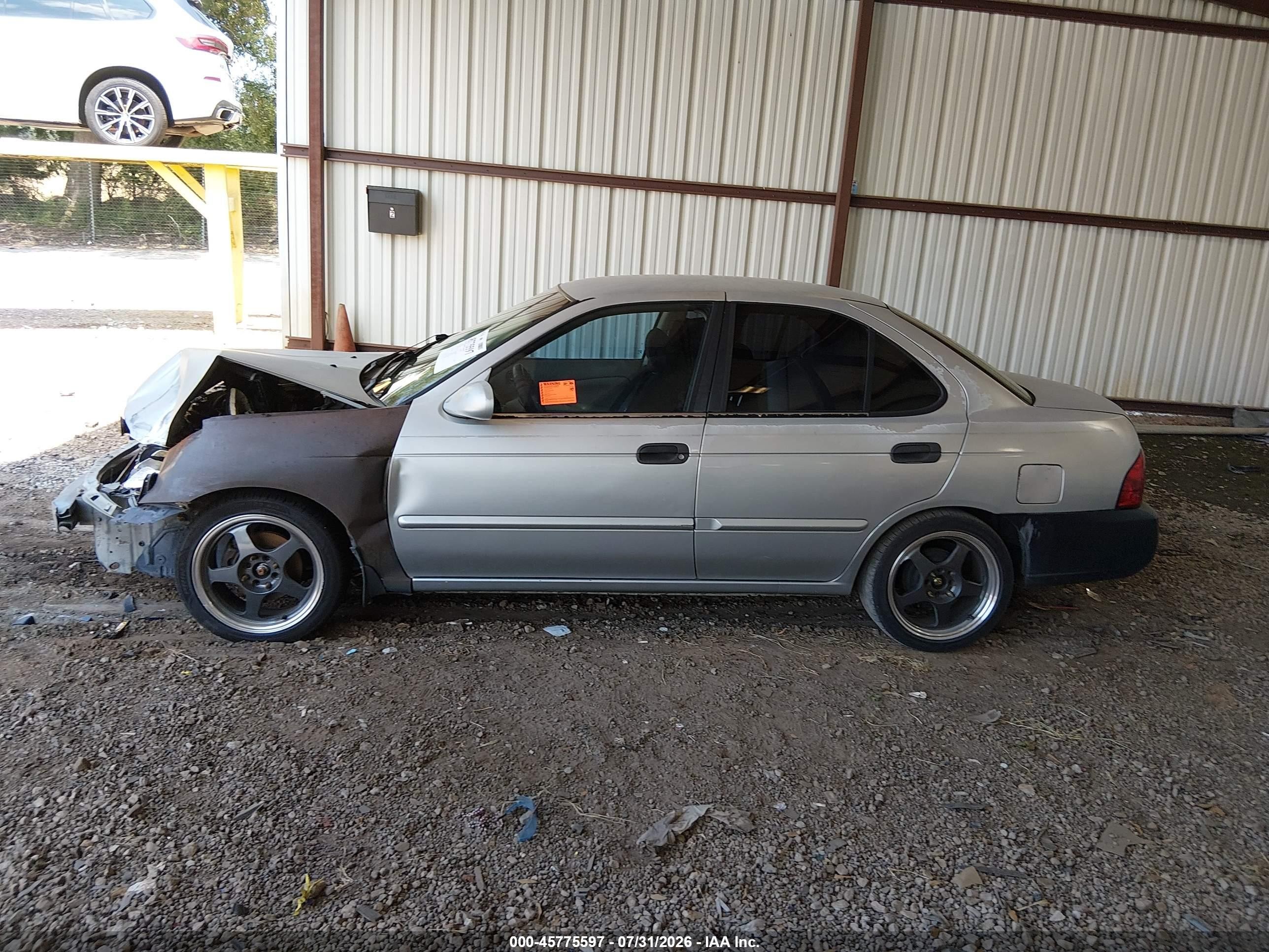 2004 Nissan Sentra 1.8s Silver vin: 3N1CB51D44L875356
