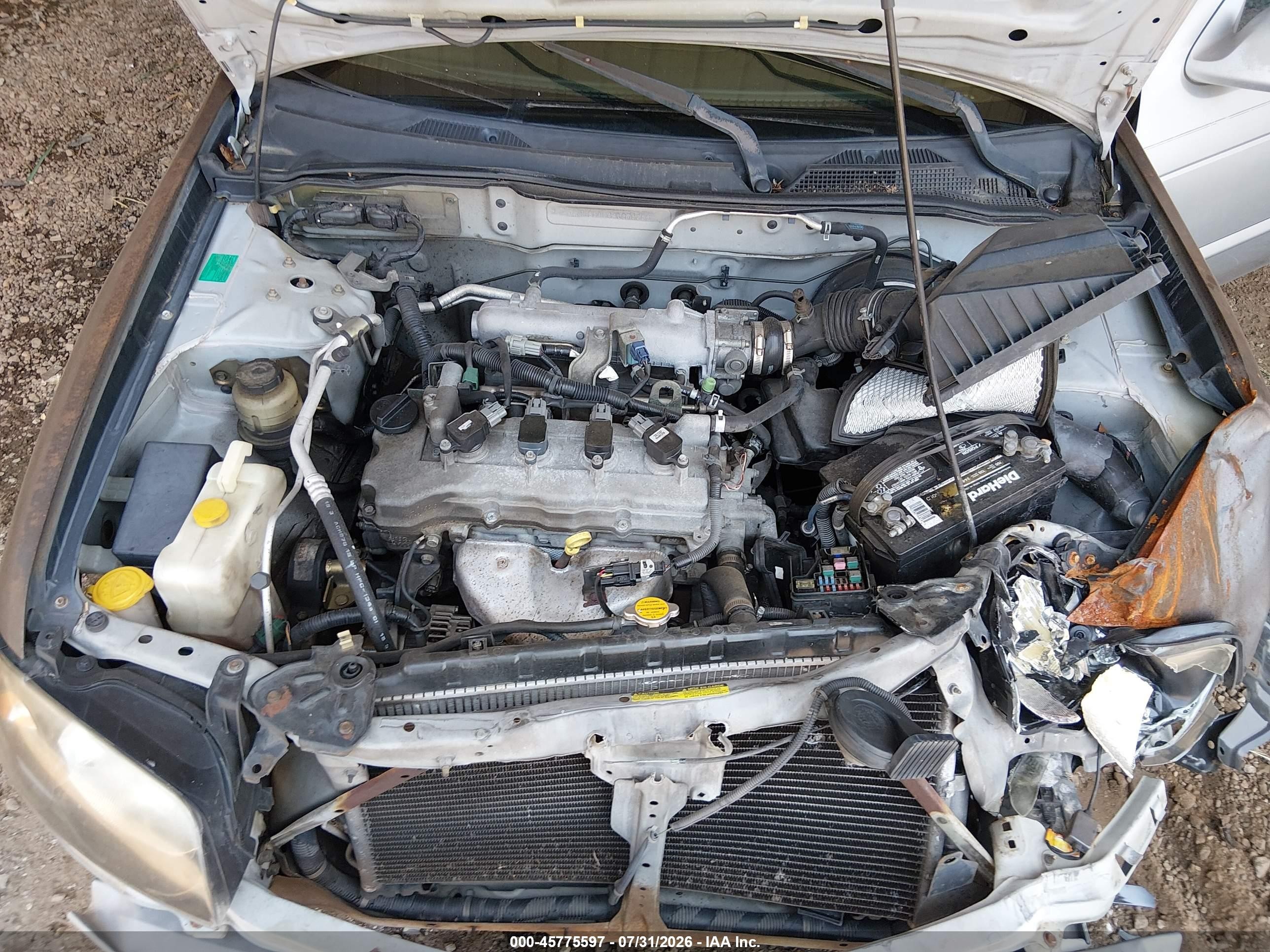2004 Nissan Sentra 1.8s Silver vin: 3N1CB51D44L875356