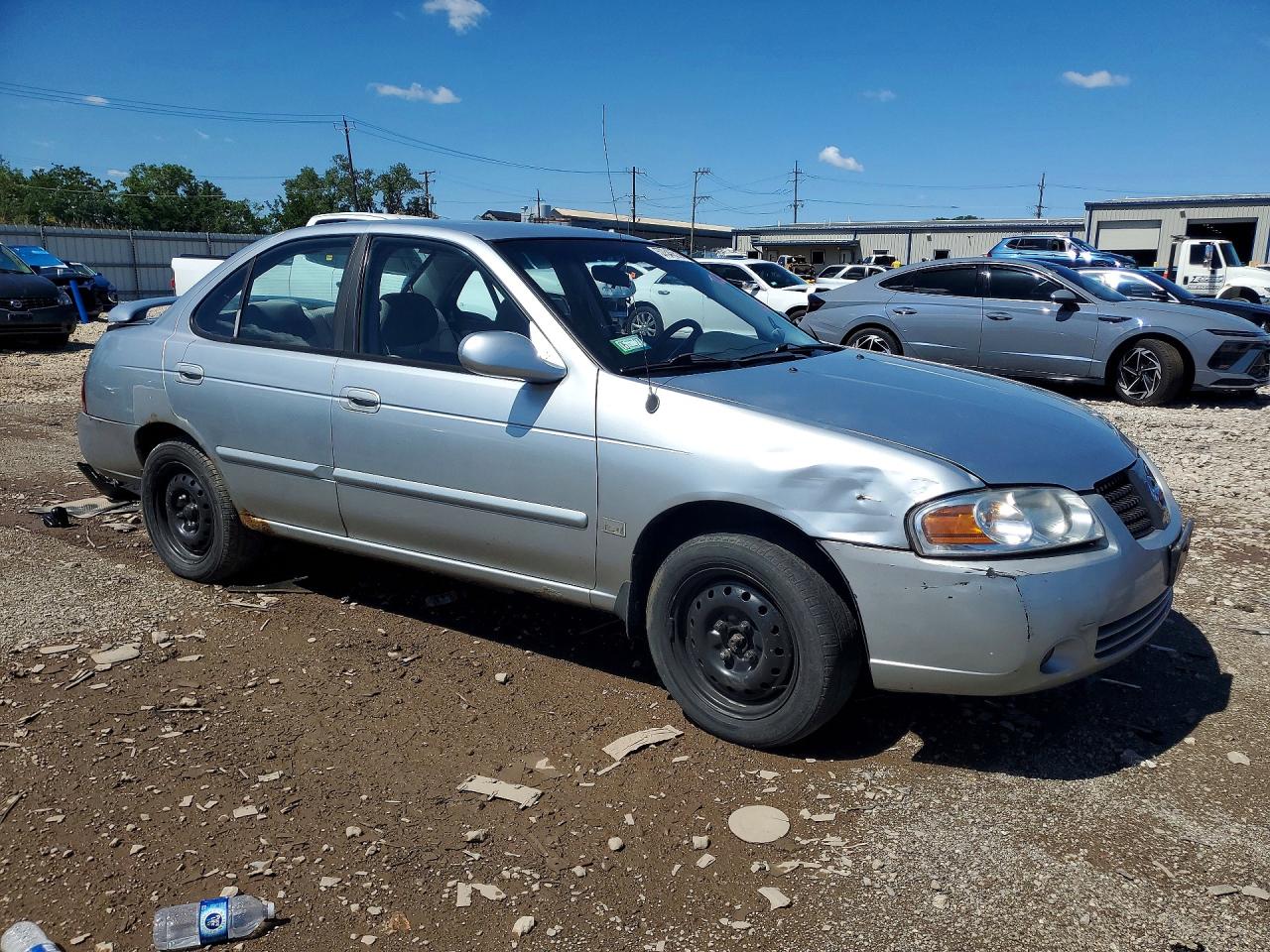 2004 Nissan Sentra Silver vin: 3N1CB51D44L890455