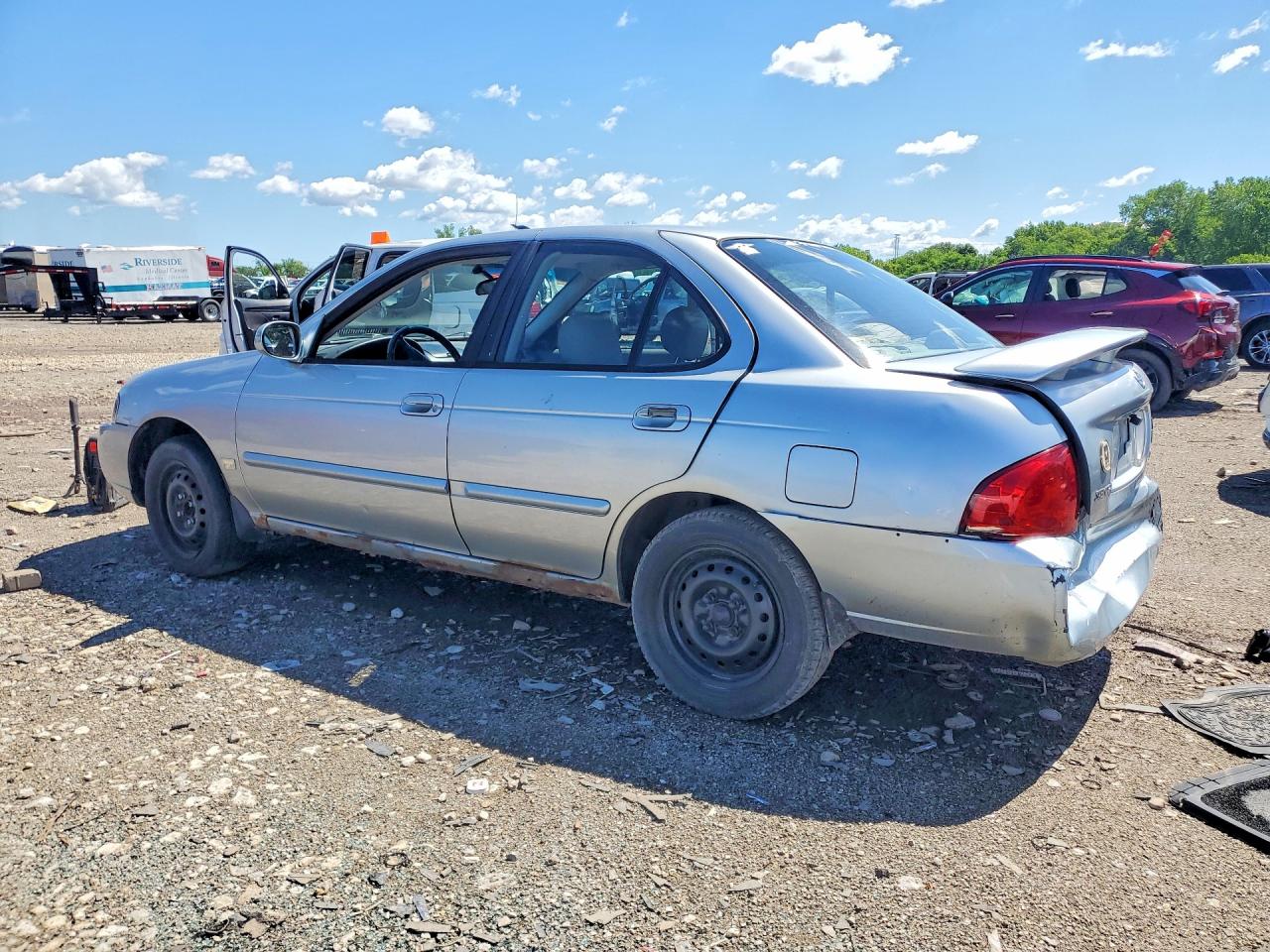 2004 Nissan Sentra Silver vin: 3N1CB51D44L890455
