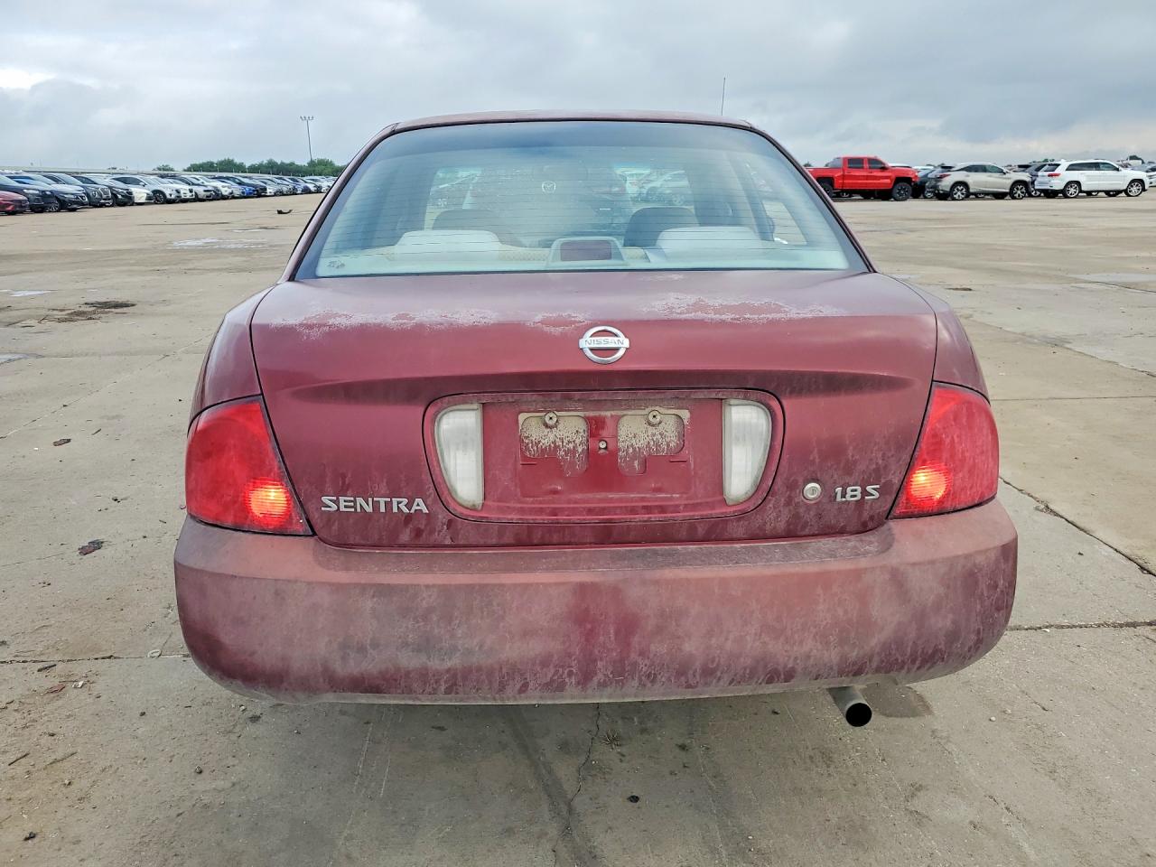 2004 Nissan Sentra 1.8 Burgundy vin: 3N1CB51D44L897843
