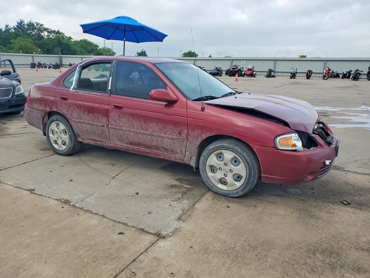2004 Nissan Sentra 1.8 Burgundy vin: 3N1CB51D44L897843