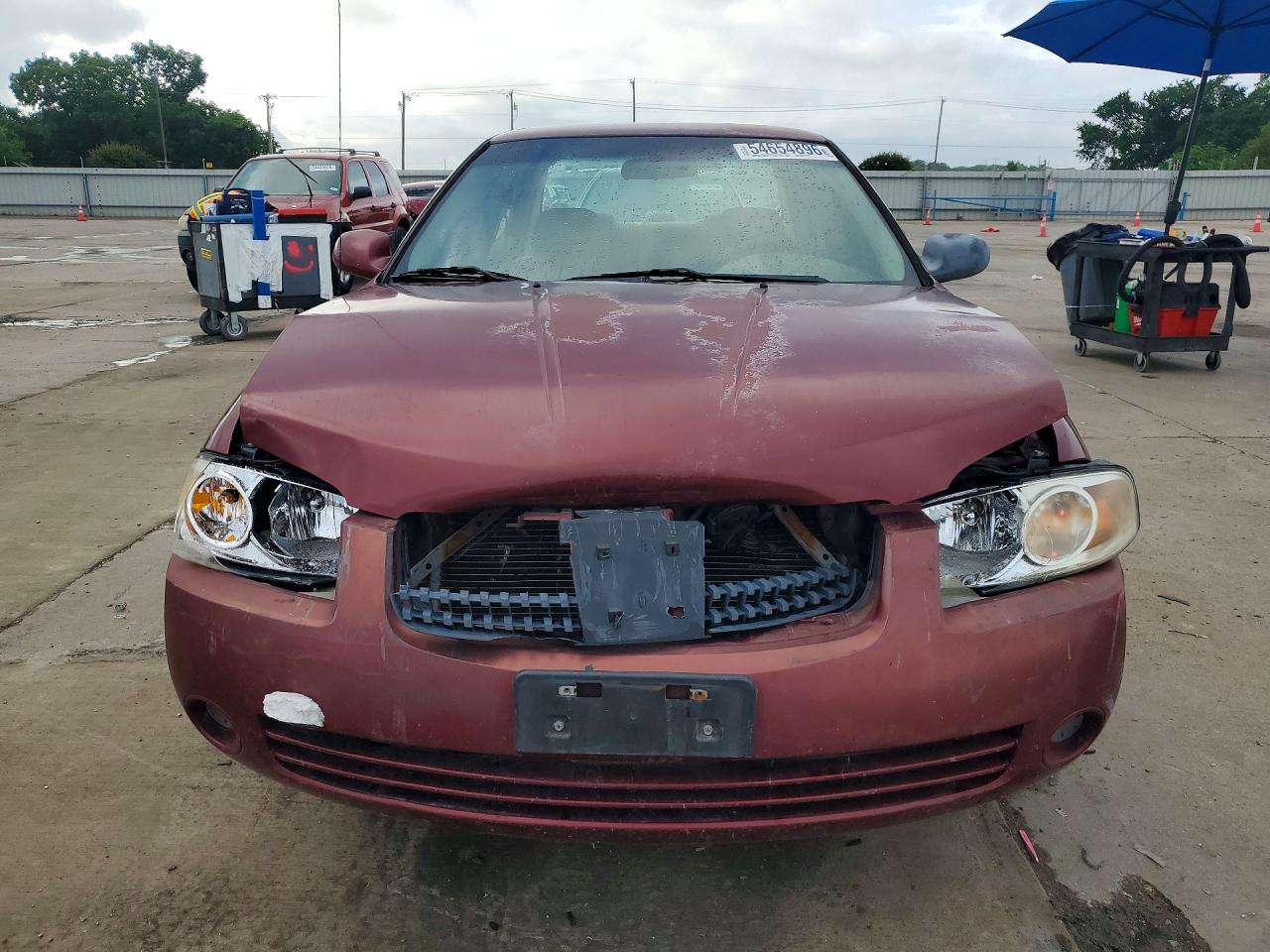2004 Nissan Sentra 1.8 Burgundy vin: 3N1CB51D44L897843