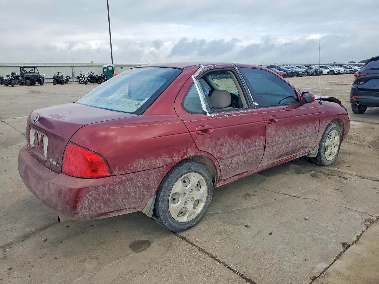 2004 Nissan Sentra 1.8 Burgundy vin: 3N1CB51D44L897843