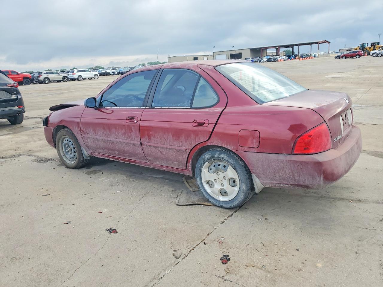 2004 Nissan Sentra 1.8 Burgundy vin: 3N1CB51D44L897843