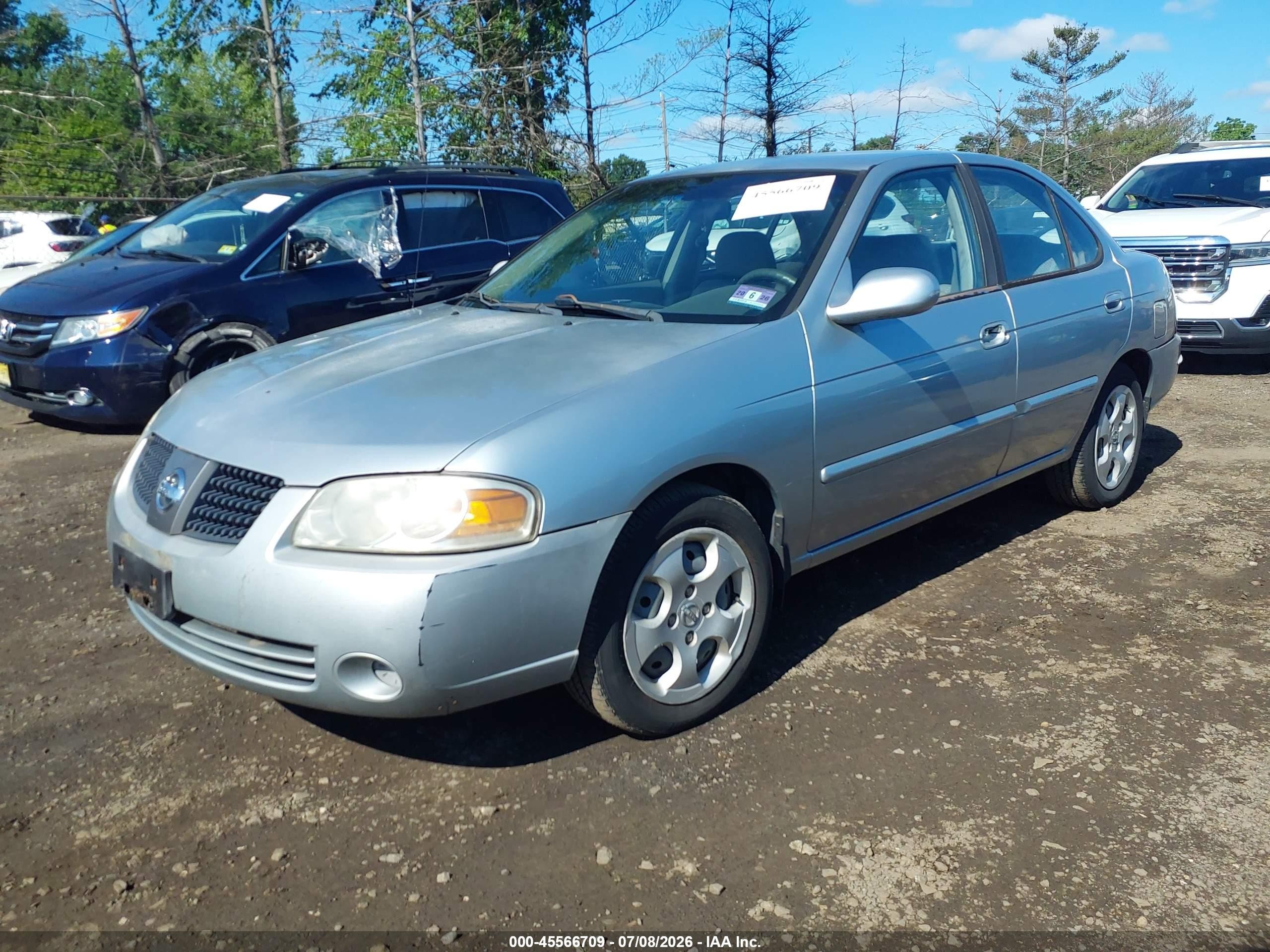 2004 Nissan Sentra 1.8s Silver vin: 3N1CB51D44L919419