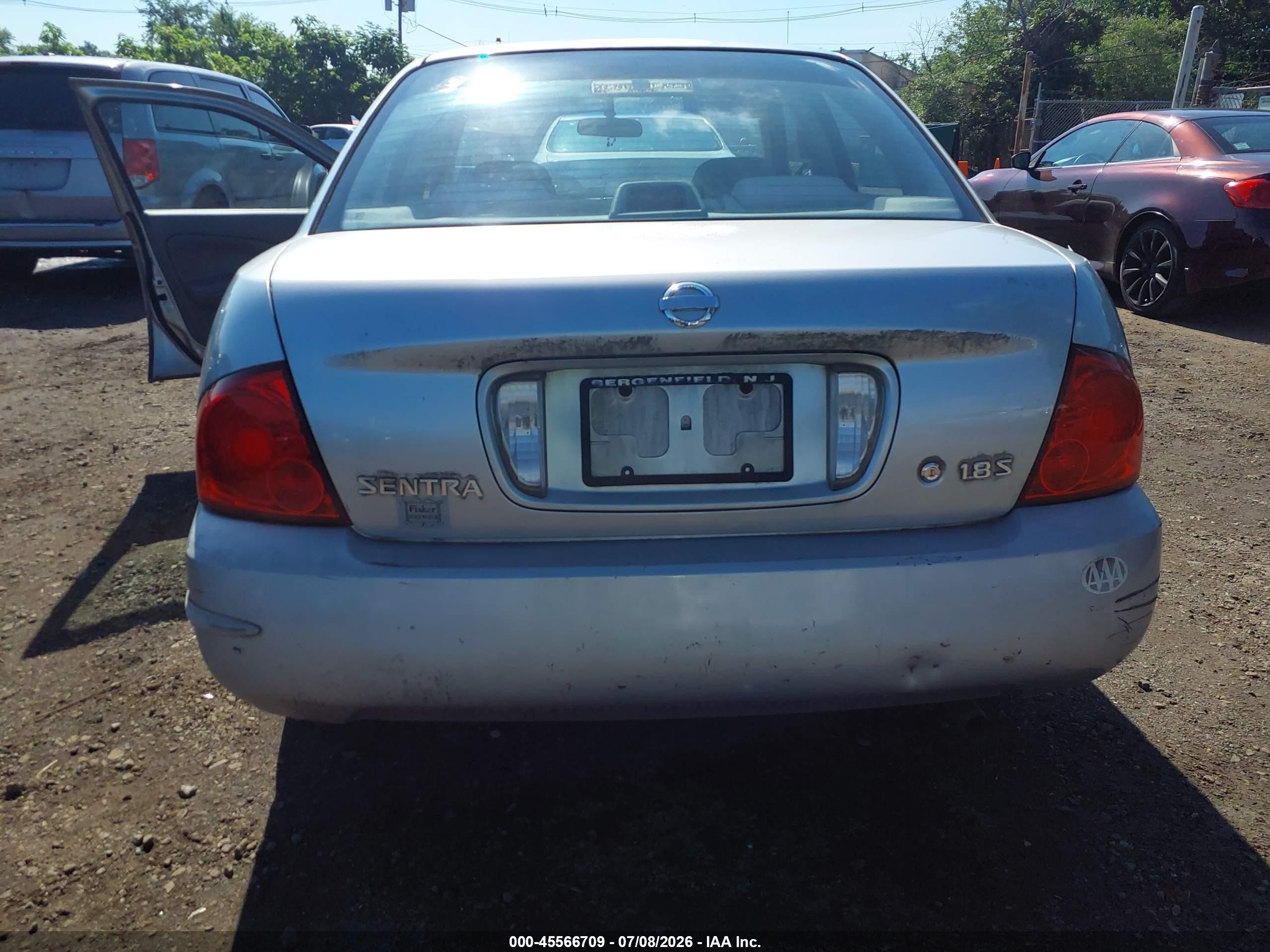 2004 Nissan Sentra 1.8s Silver vin: 3N1CB51D44L919419