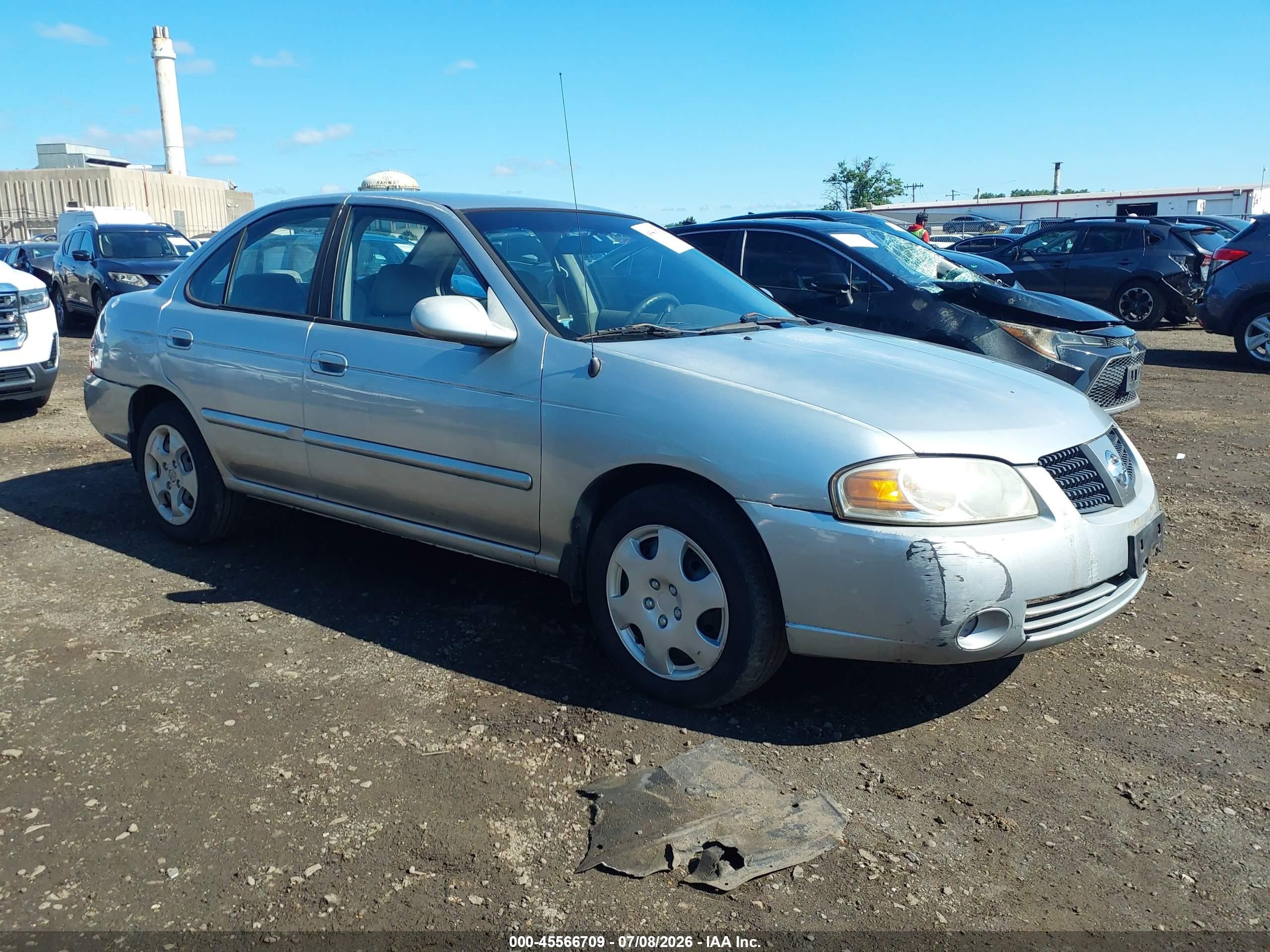 2004 Nissan Sentra 1.8s Silver vin: 3N1CB51D44L919419