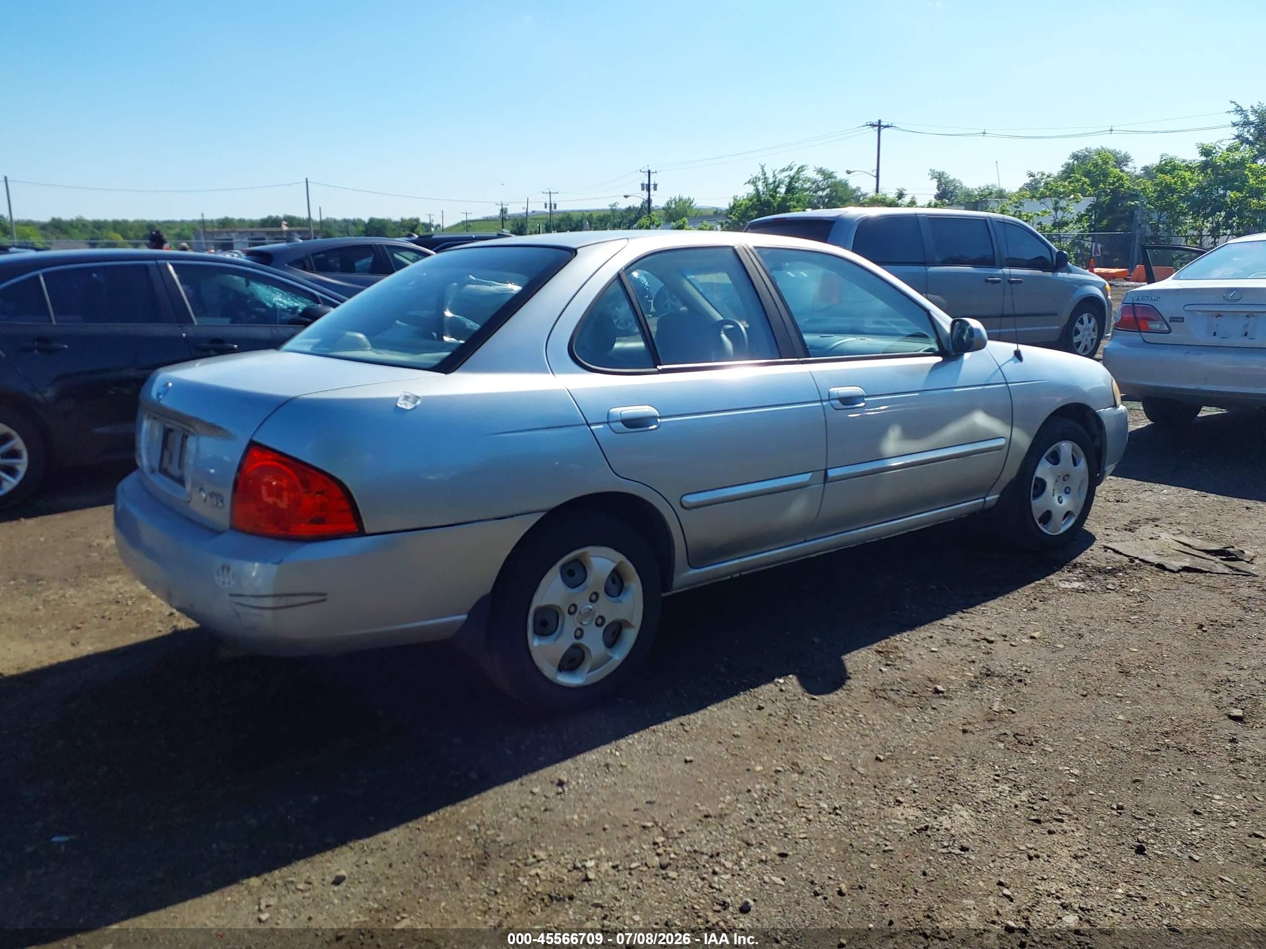 2004 Nissan Sentra 1.8s Silver vin: 3N1CB51D44L919419