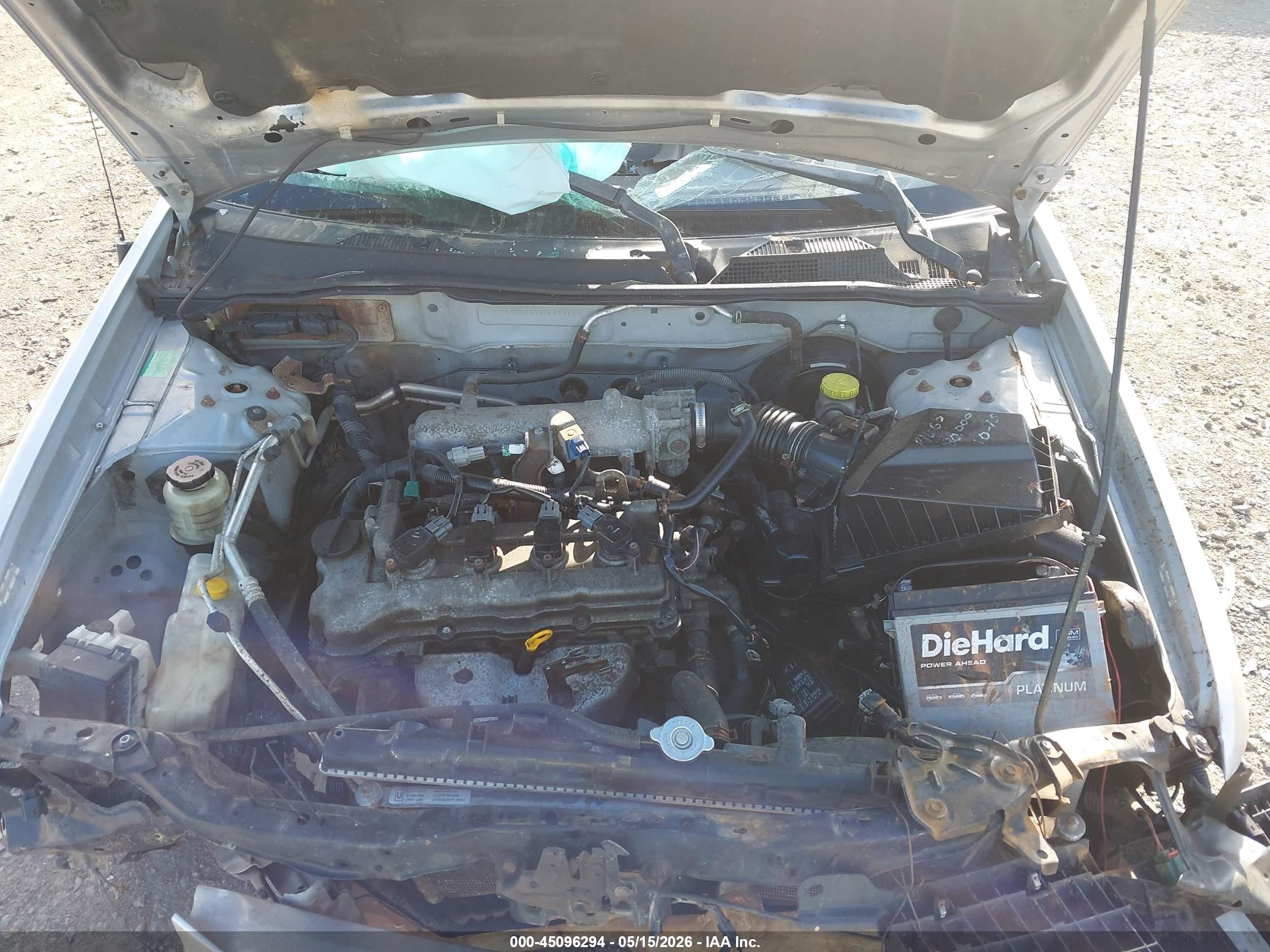 2005 Nissan Sentra 1.8s Серебряный vin: 3N1CB51D45L479123