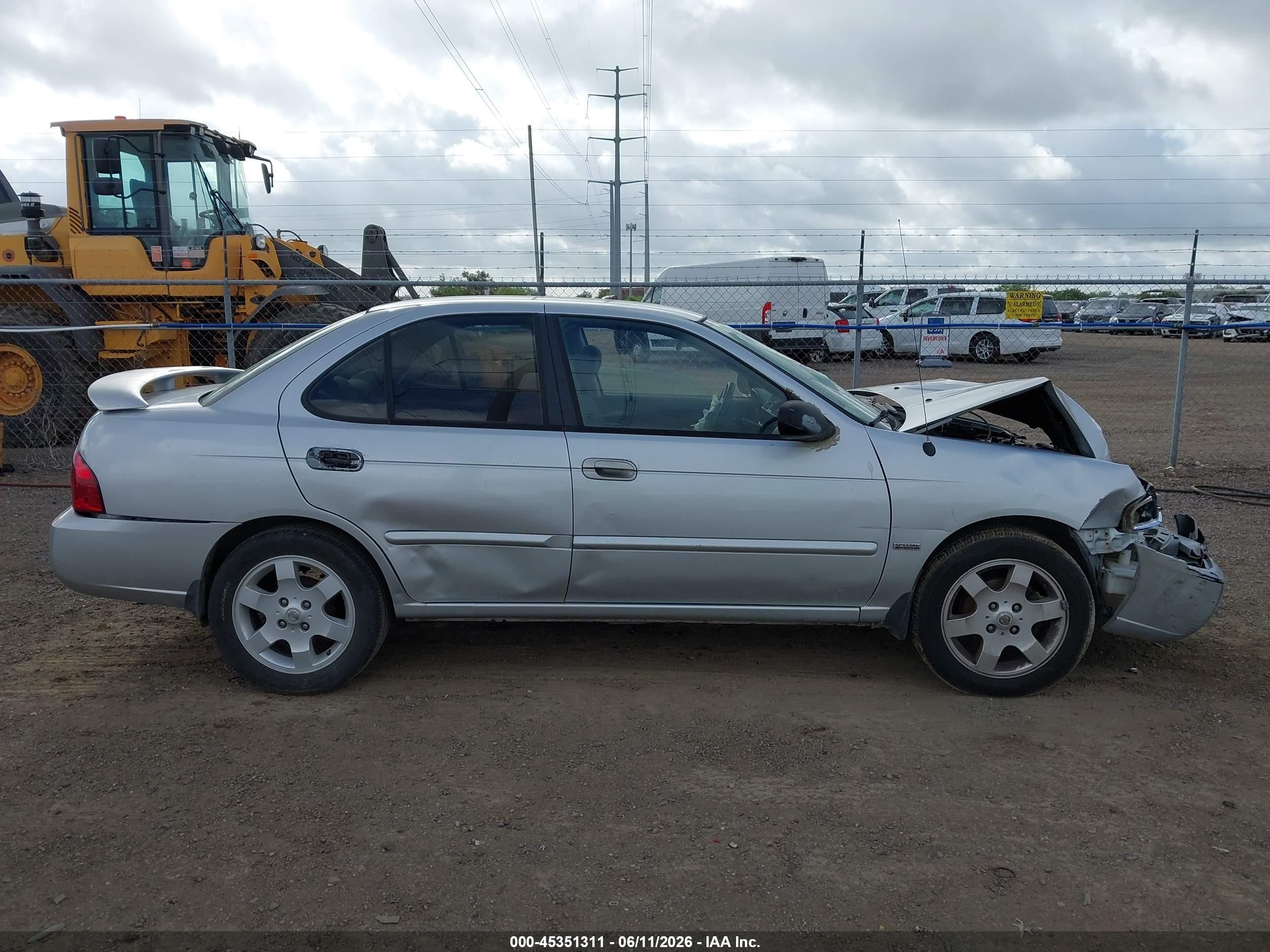 2005 Nissan Sentra 1.8s Silver vin: 3N1CB51D45L488890