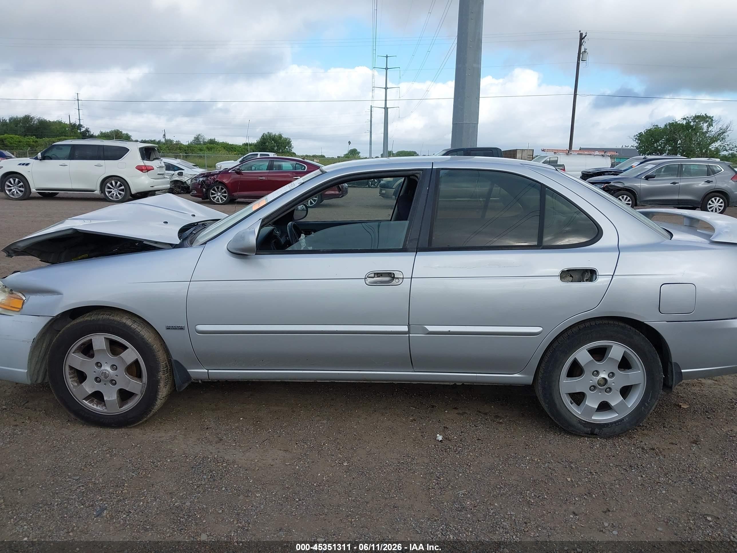 2005 Nissan Sentra 1.8s Silver vin: 3N1CB51D45L488890