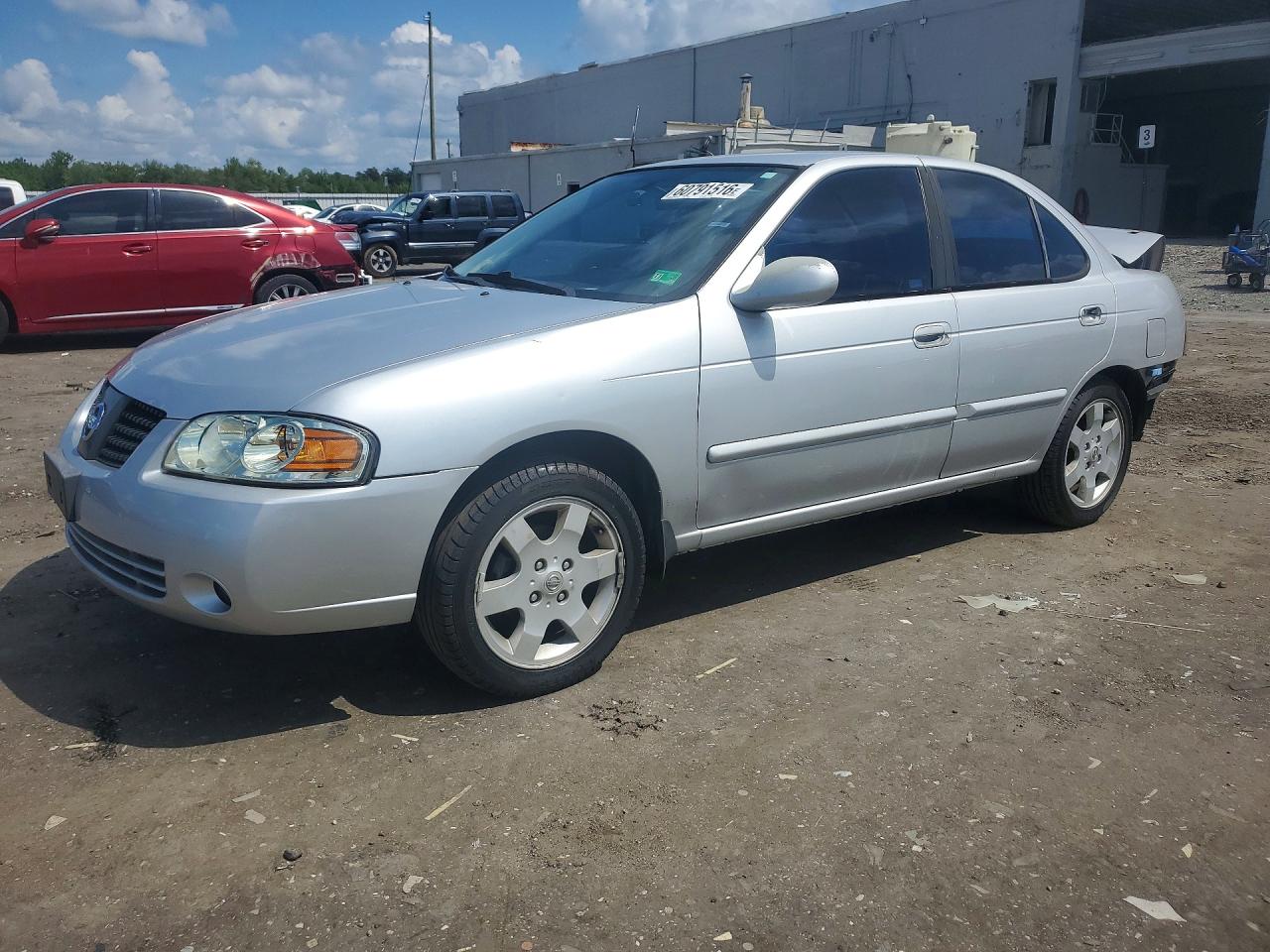 2005 Nissan Sentra 1.8 Silver vin: 3N1CB51D45L503145