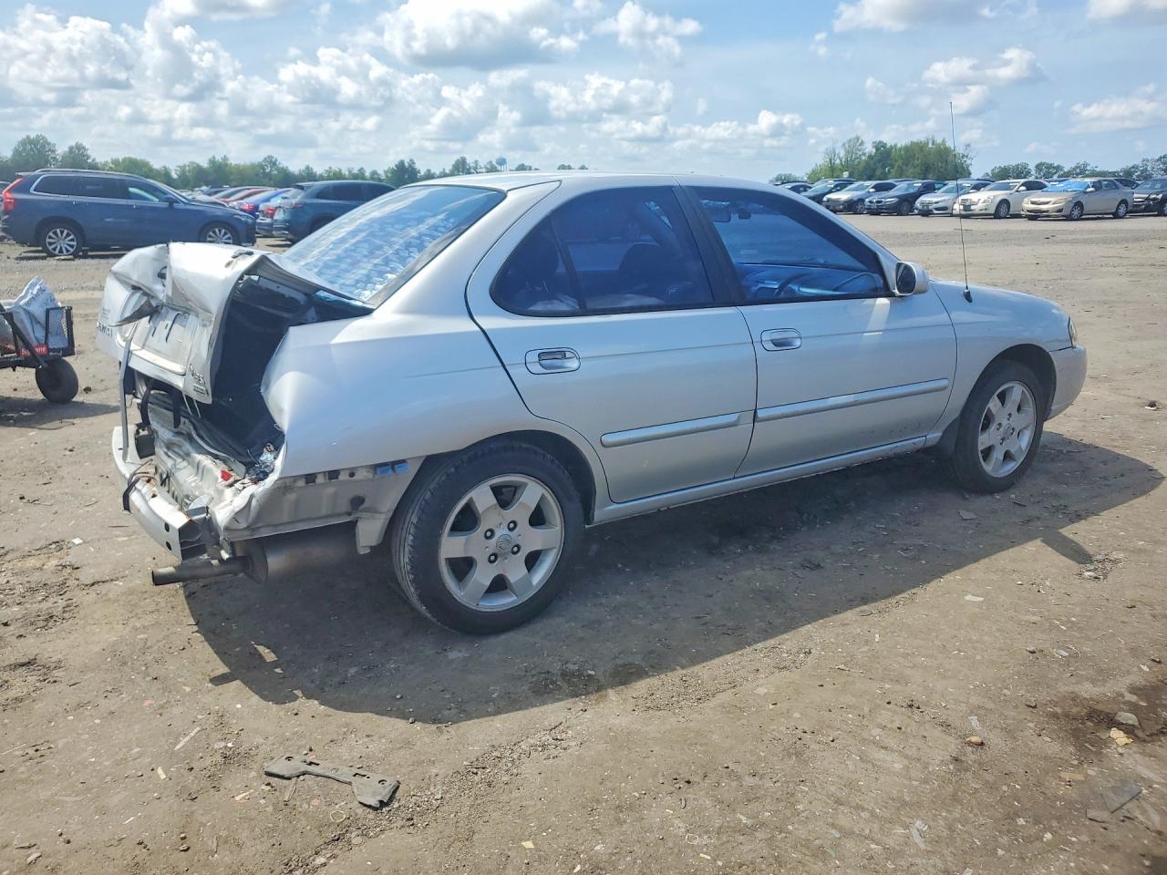 2005 Nissan Sentra 1.8 Silver vin: 3N1CB51D45L503145