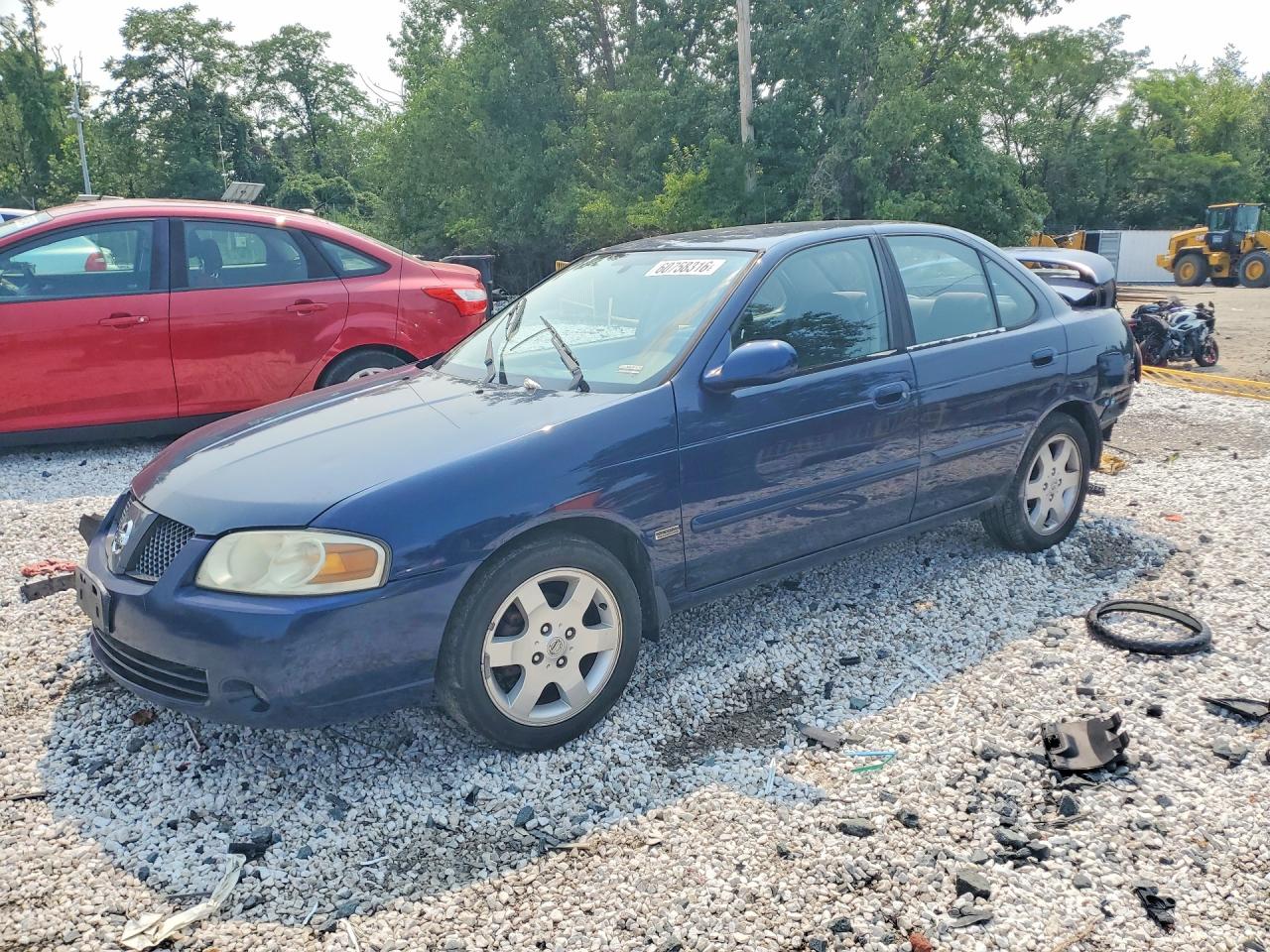 2005 Nissan Sentra Blue vin: 3N1CB51D45L565421