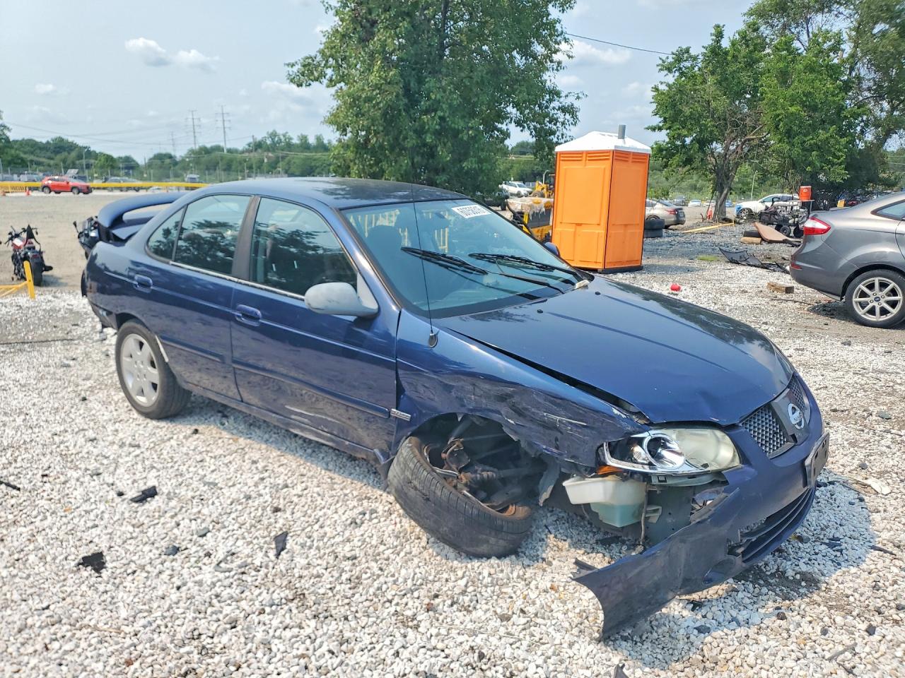 2005 Nissan Sentra Blue vin: 3N1CB51D45L565421