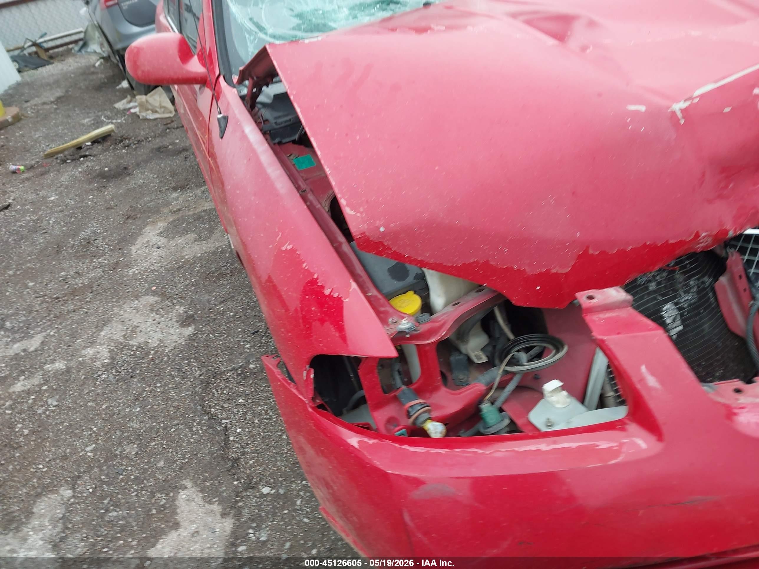2005 Nissan Sentra 1.8s Red vin: 3N1CB51D45L569386