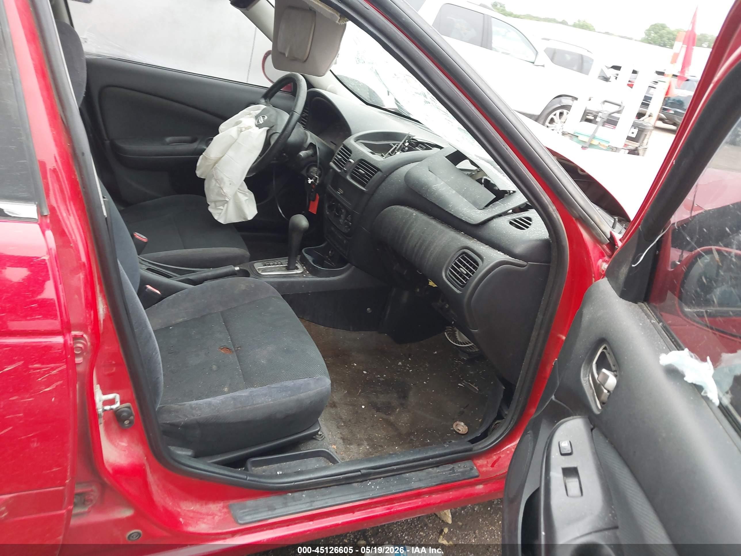 2005 Nissan Sentra 1.8s Red vin: 3N1CB51D45L569386