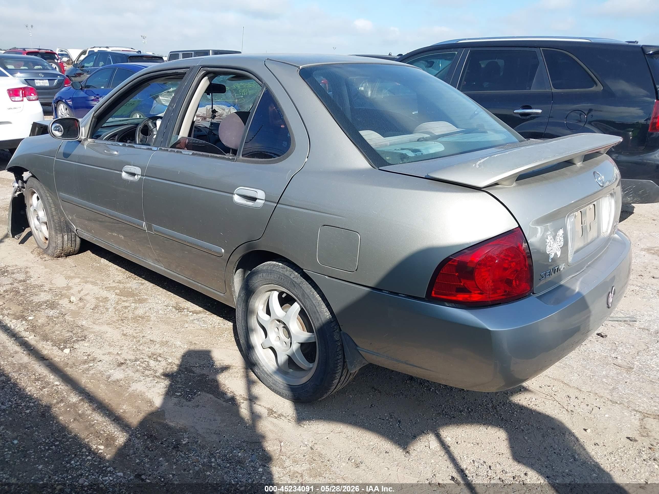 2005 Nissan Sentra 1.8s Silver vin: 3N1CB51D45L591114
