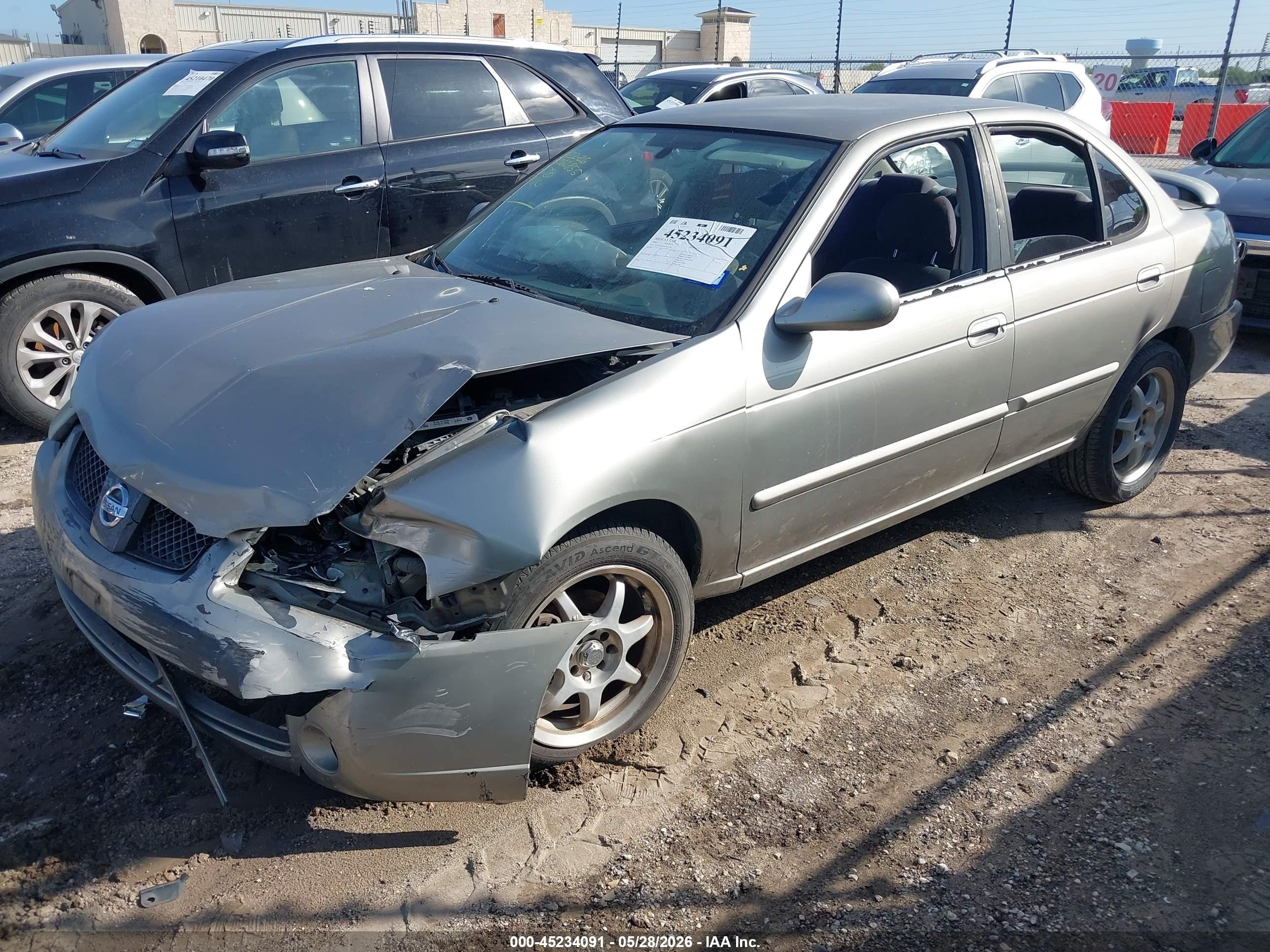 2005 Nissan Sentra 1.8s Silver vin: 3N1CB51D45L591114
