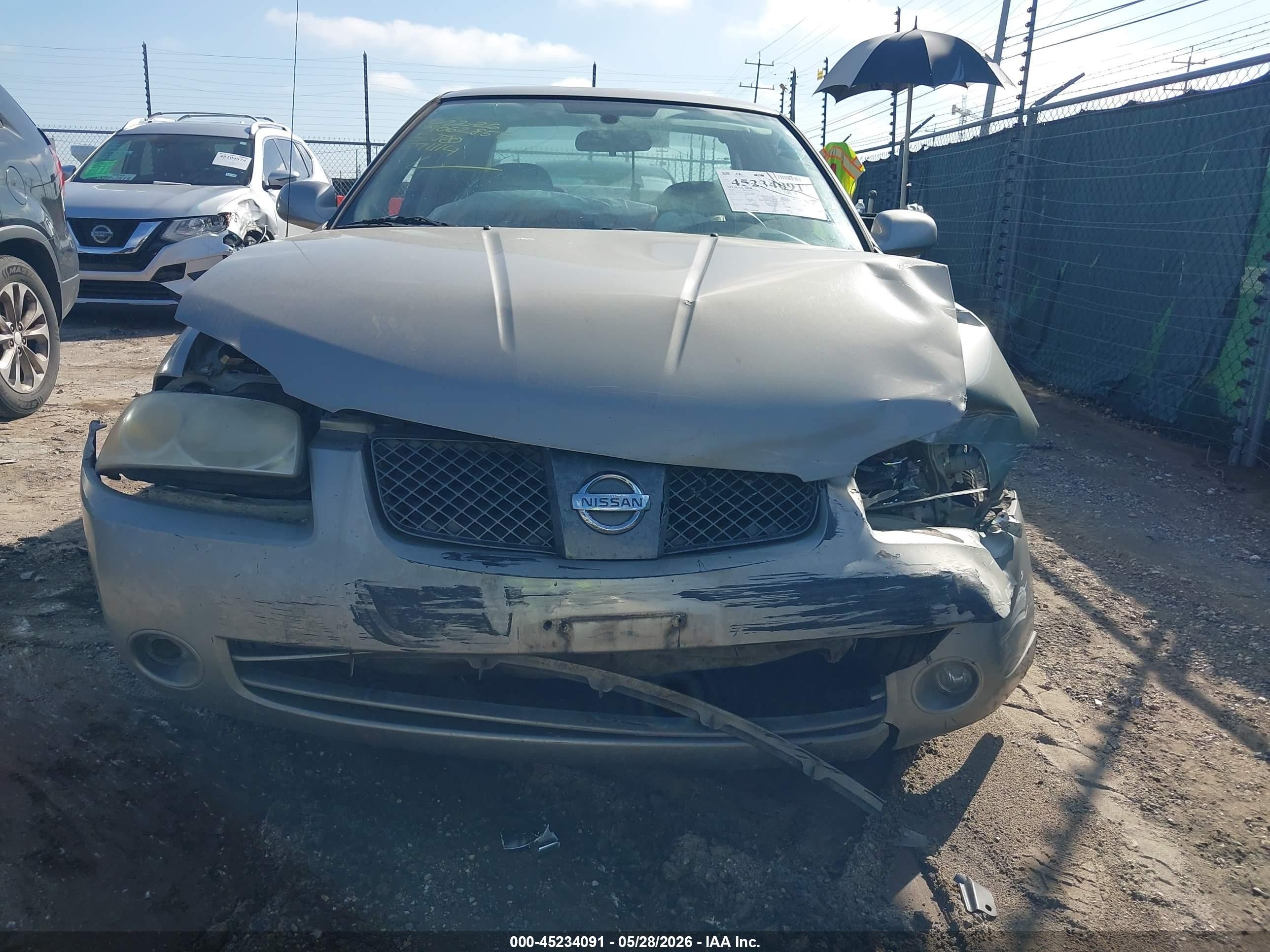 2005 Nissan Sentra 1.8s Silver vin: 3N1CB51D45L591114