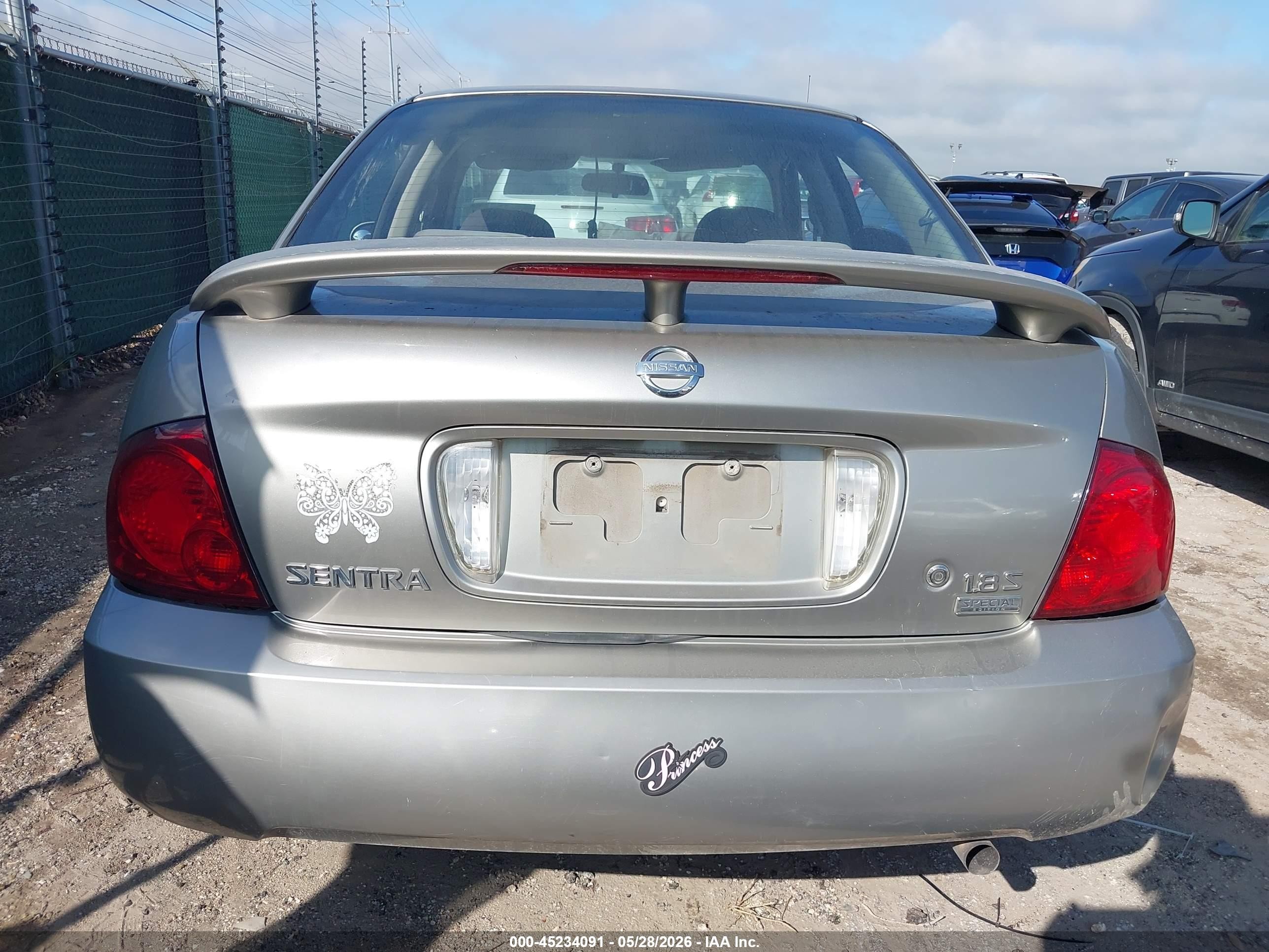 2005 Nissan Sentra 1.8s Silver vin: 3N1CB51D45L591114