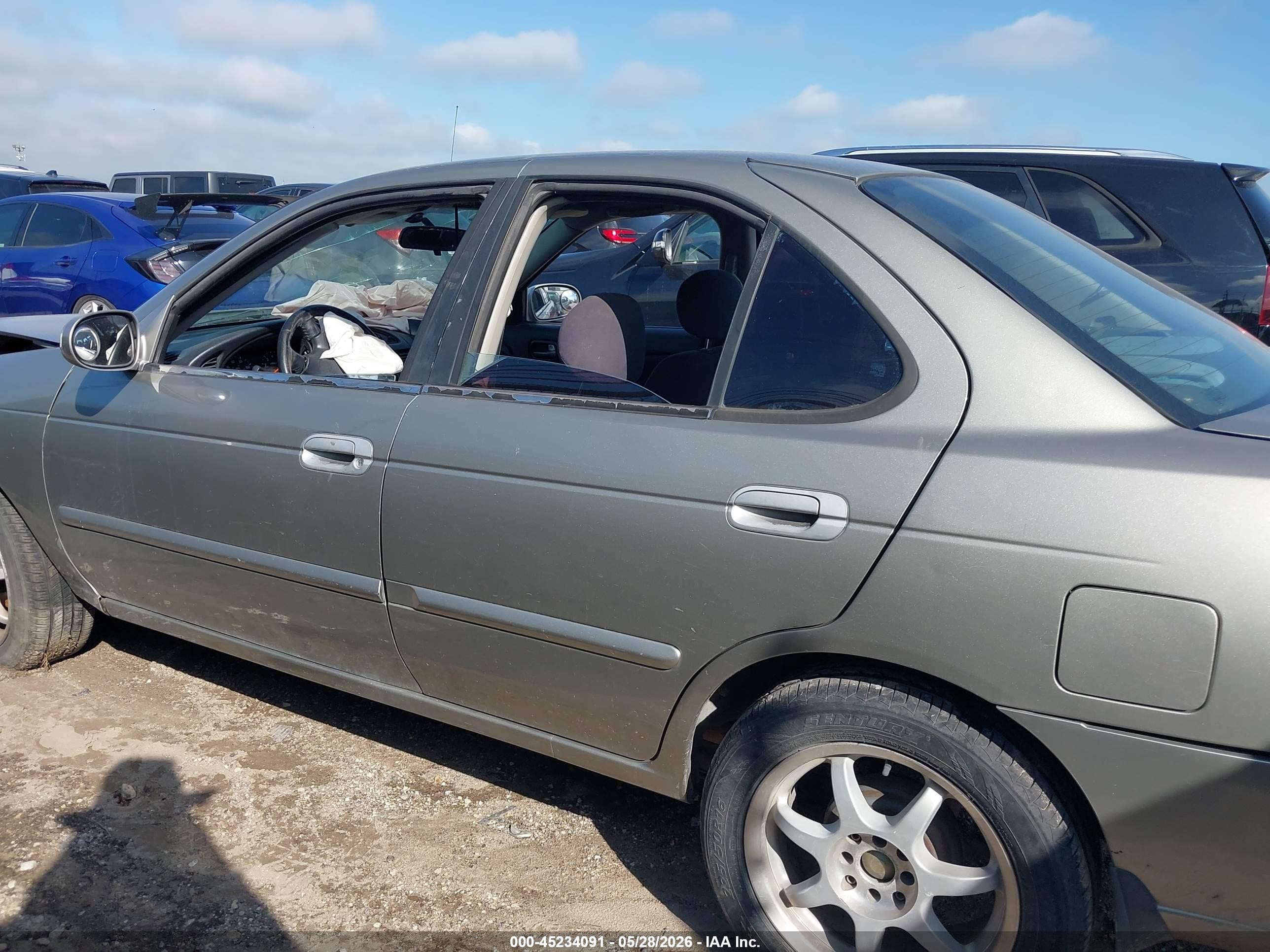 2005 Nissan Sentra 1.8s Silver vin: 3N1CB51D45L591114