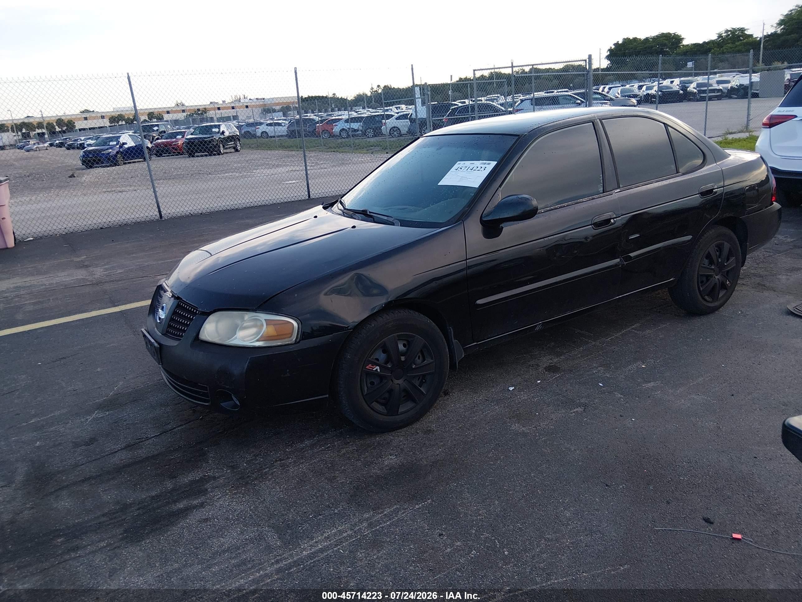 2005 Nissan Sentra 1.8s Black vin: 3N1CB51D45L593073