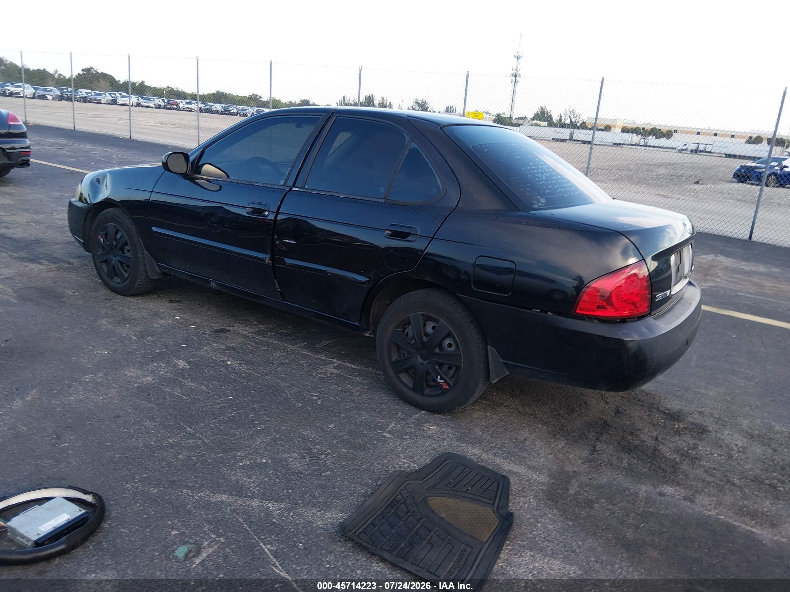 2005 Nissan Sentra 1.8s Black vin: 3N1CB51D45L593073