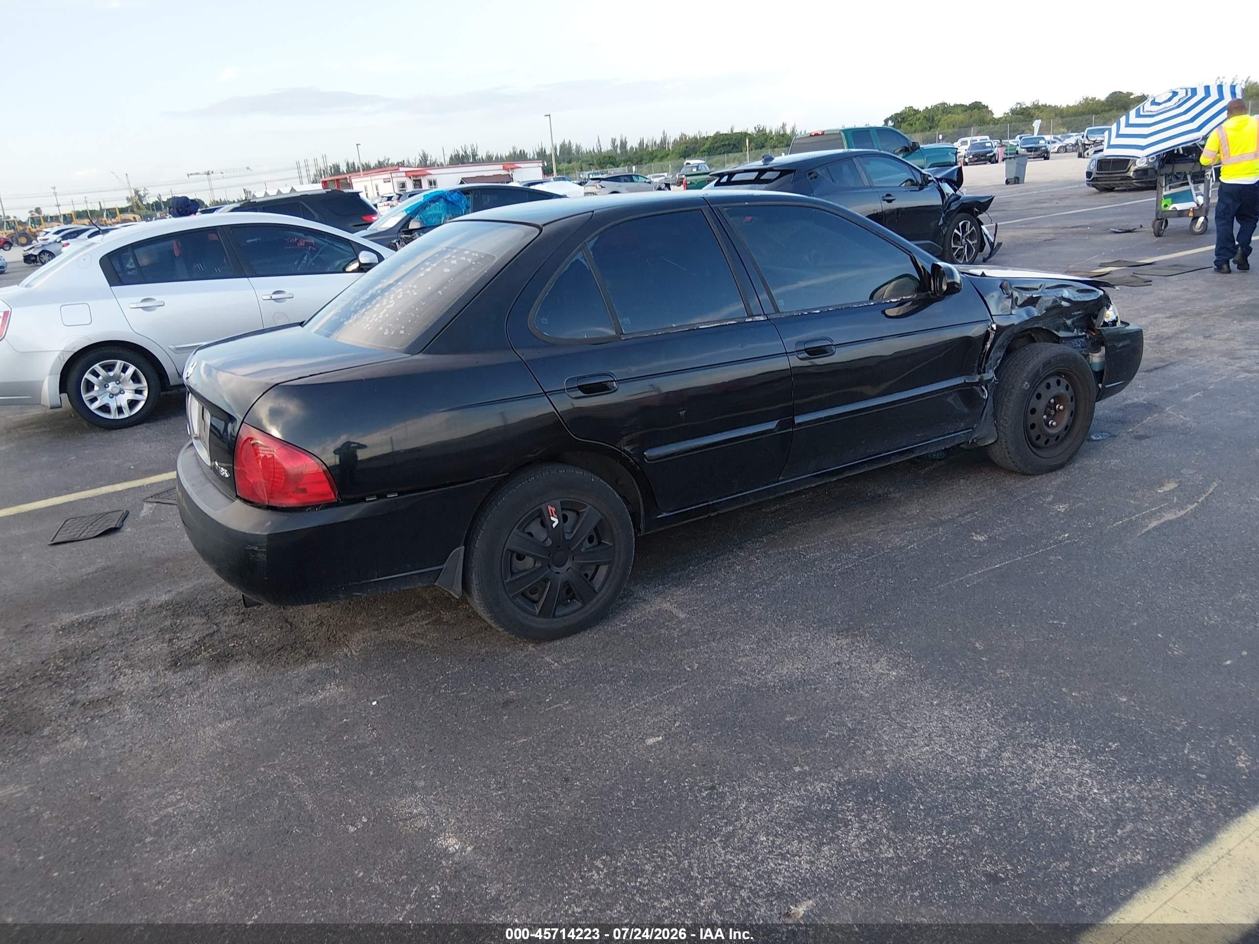 2005 Nissan Sentra 1.8s Black vin: 3N1CB51D45L593073