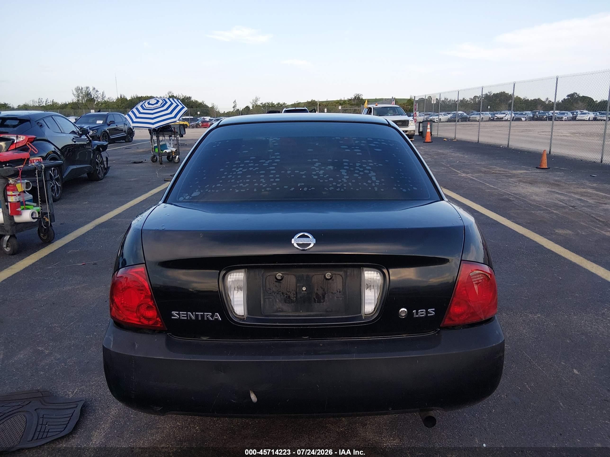 2005 Nissan Sentra 1.8s Black vin: 3N1CB51D45L593073