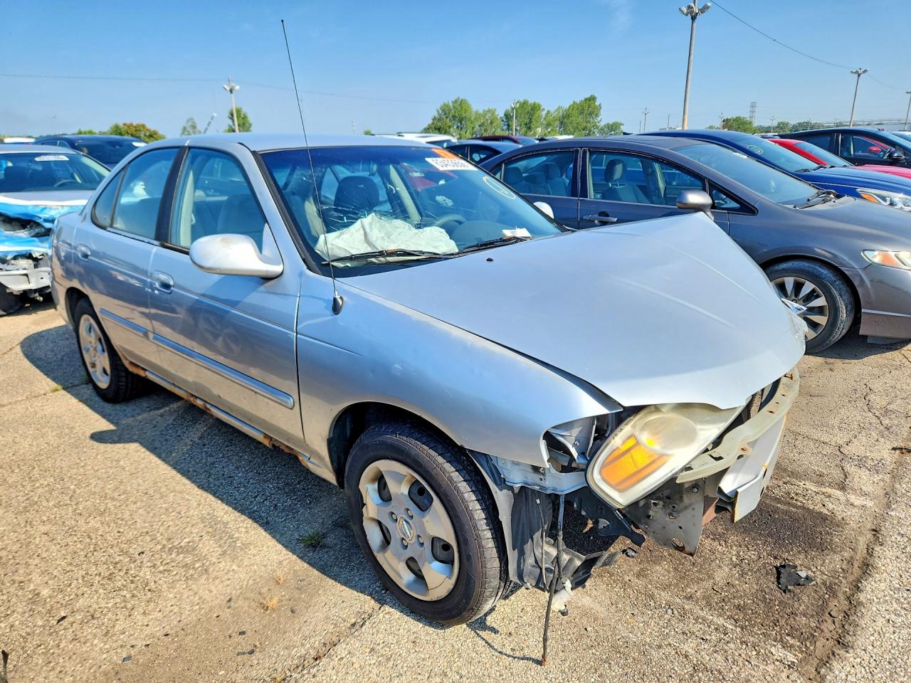 2006 Nissan Sentra 1.8 Silver vin: 3N1CB51D46L480497