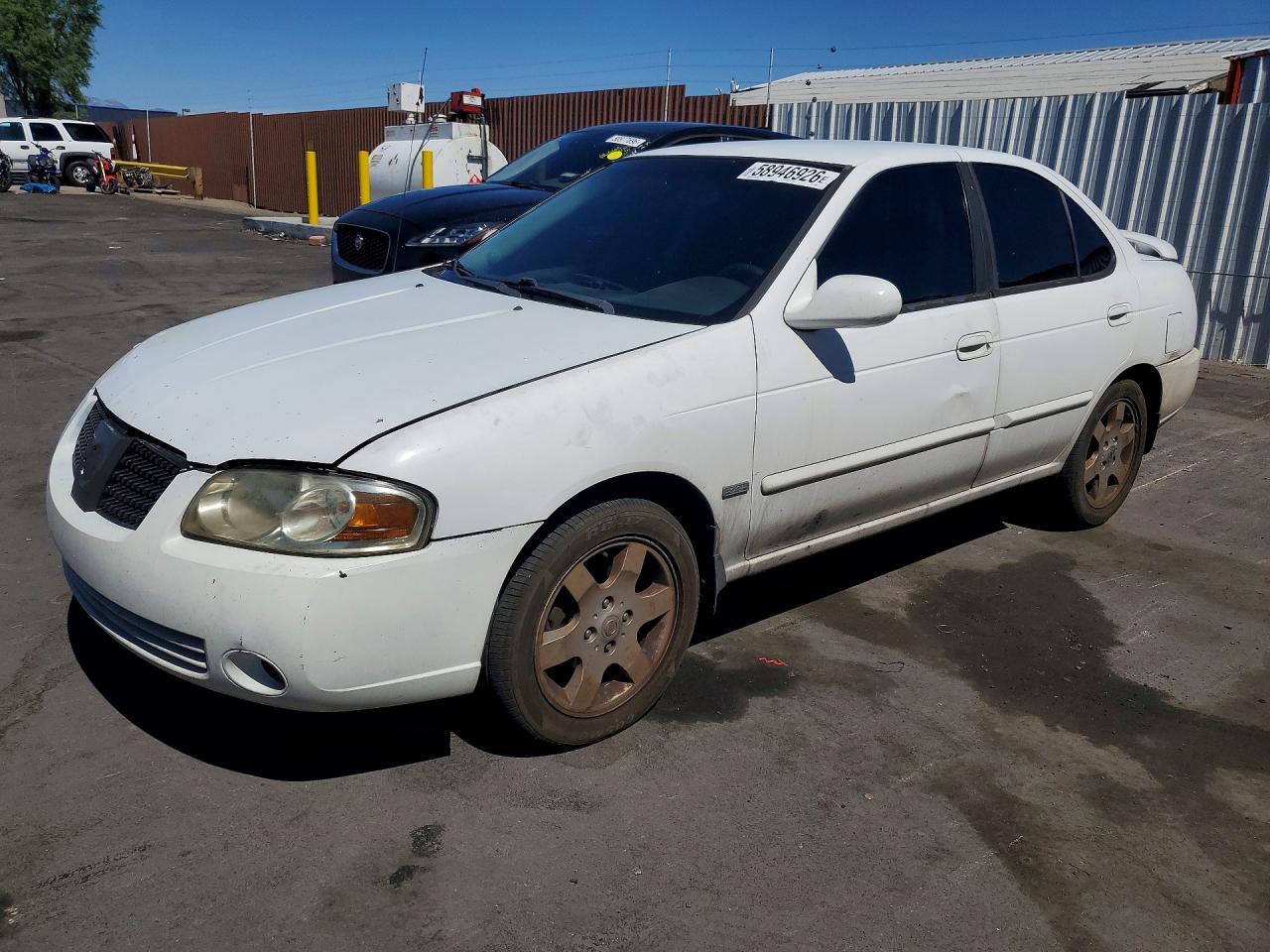 2006 Nissan Sentra 1.8 White vin: 3N1CB51D46L546482